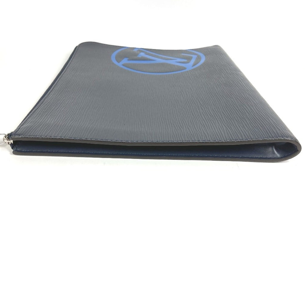Louis Vuitton Epi Navy Blue Epi Leather Clutch Bag Pochette (Pre-Owned)