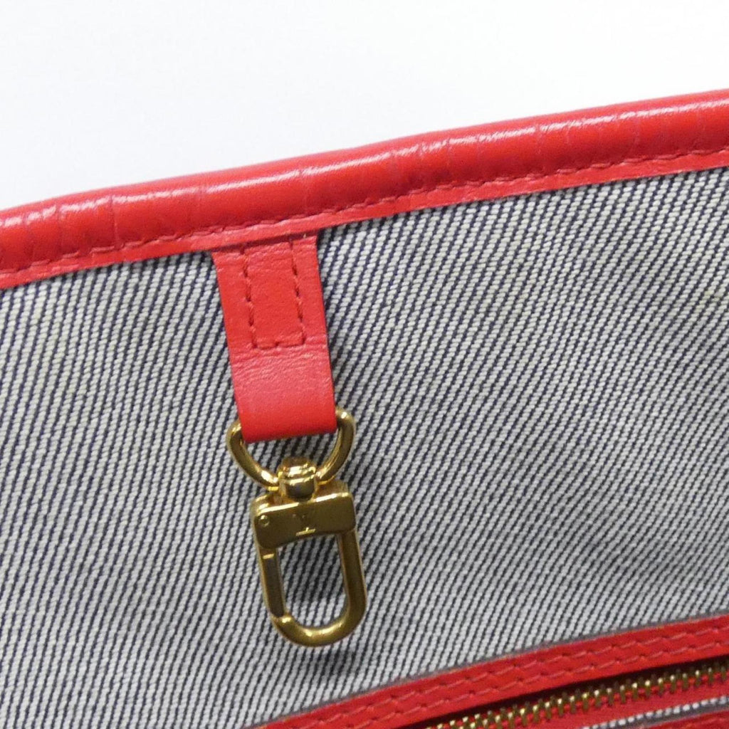 Louis Vuitton Monogram Rouge Denim Handbag Shoulder Bag (Pre-Owned)