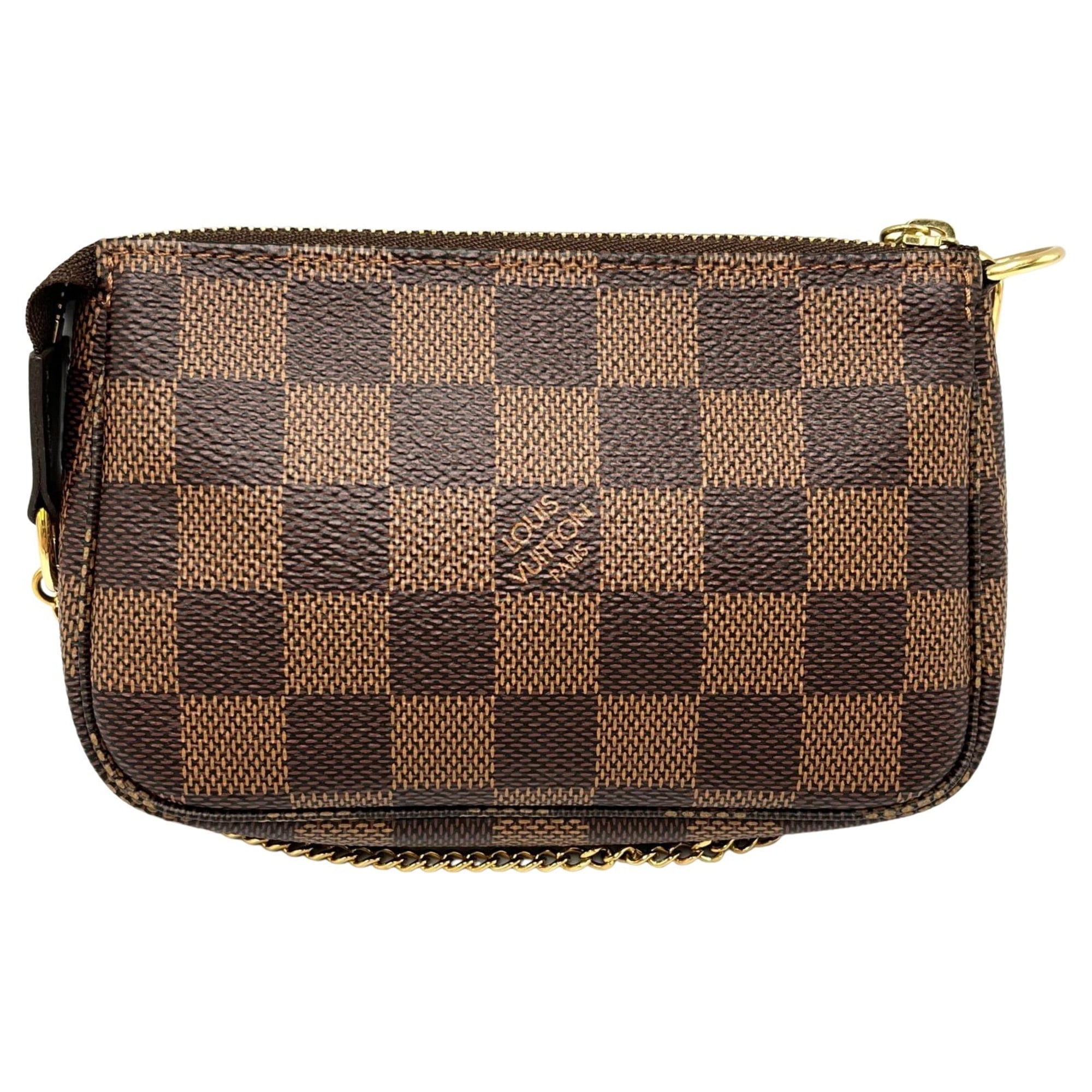Louis Vuitton Brown Damier Canvas Pochette Pouch (Pre-Owned)