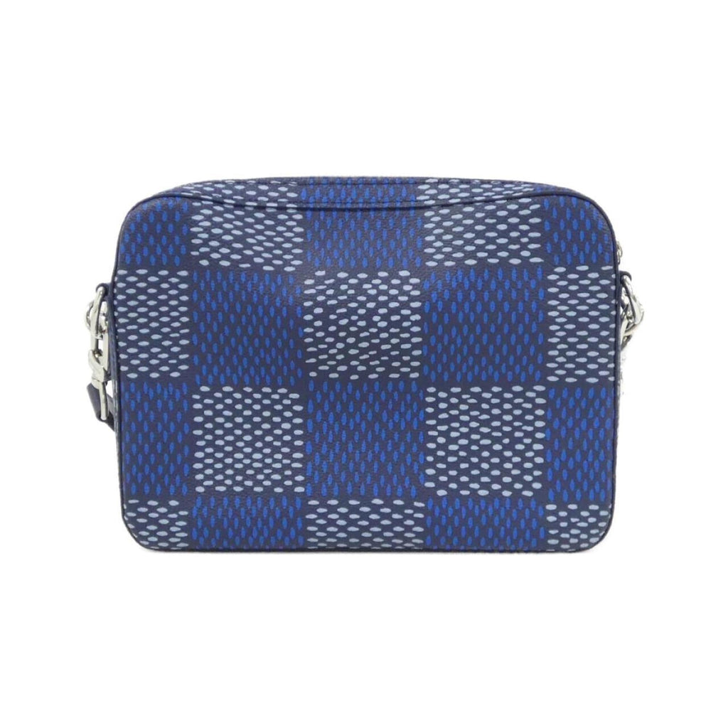 Louis Vuitton Blue Coated Canvas Handbag Pouch (Pre-Owned)
