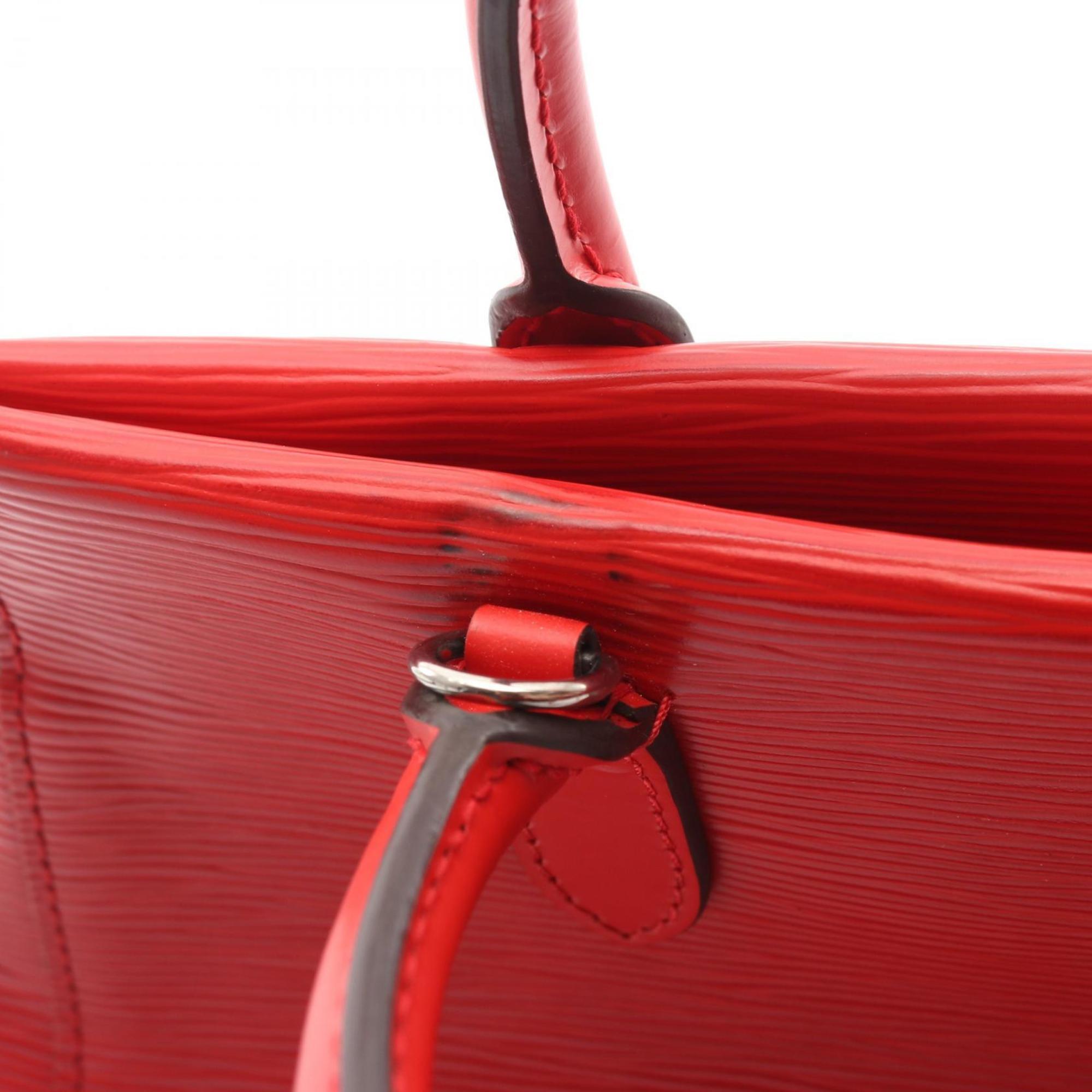 Louis Vuitton Coquelicots Red Color Epi Leather Handbag (Pre-Owned)