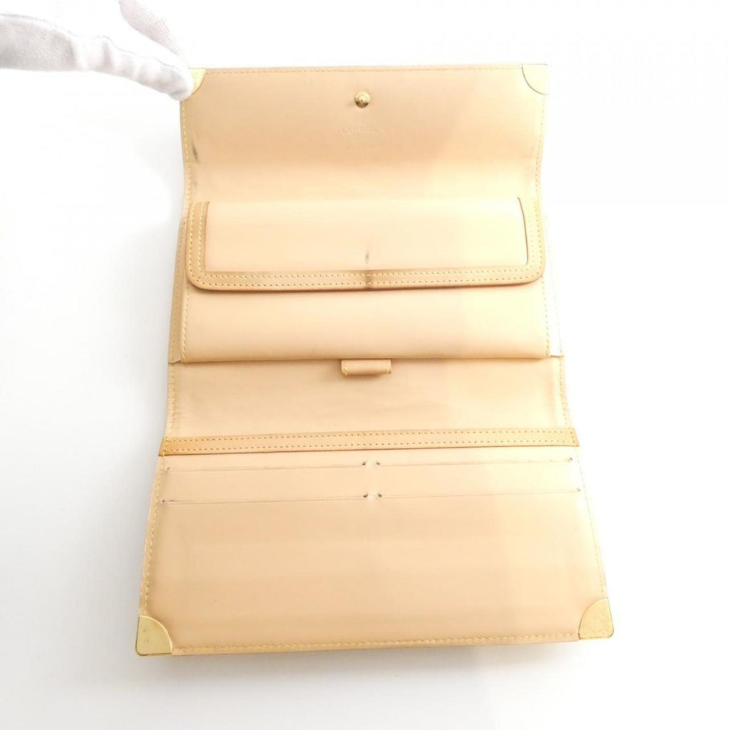 Louis Vuitton Brown Coated Canvas Long Wallet (Tri-Fold) (Pre-Owned)