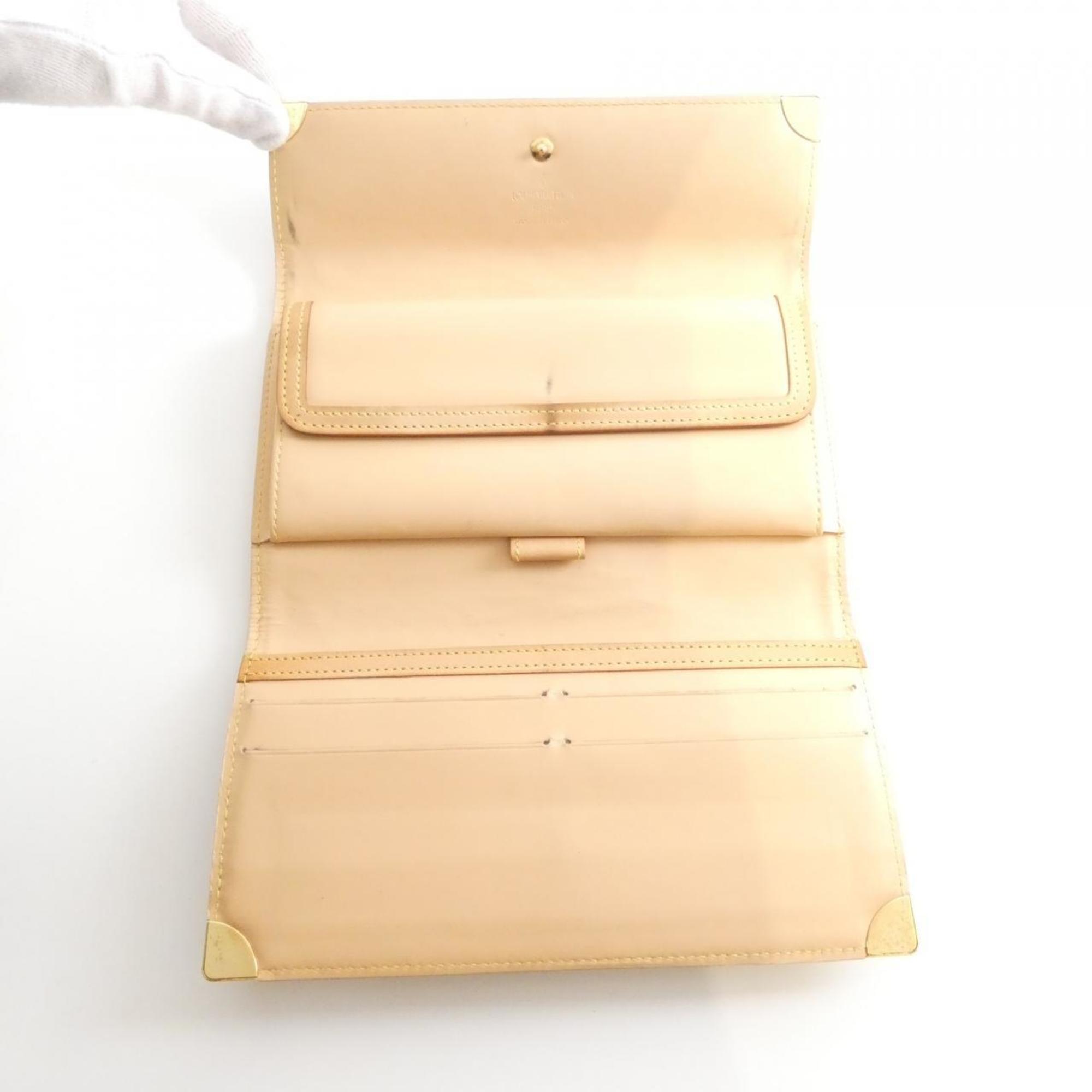 Louis Vuitton Brown Coated Canvas Long Wallet (Tri-Fold) (Pre-Owned)