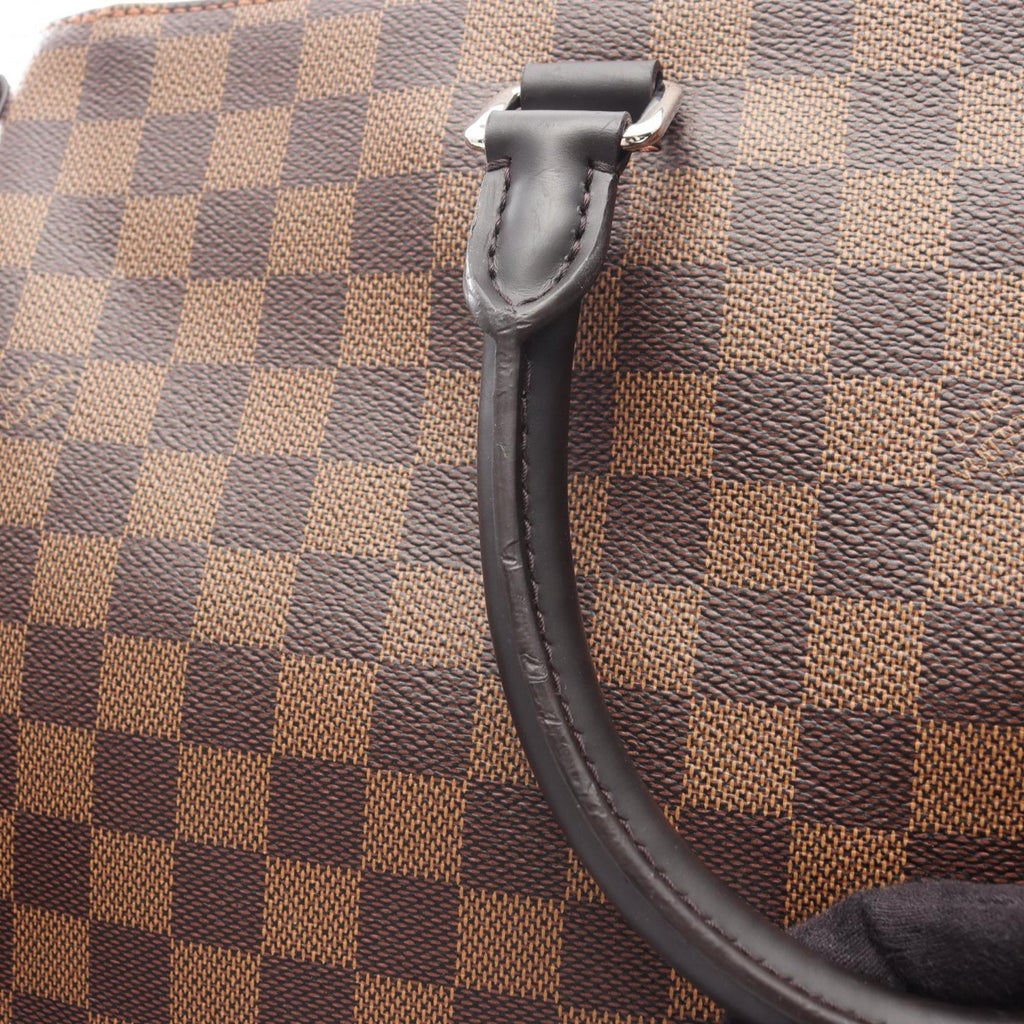 Louis Vuitton Brown Coated Canvas Leather Tote Bag (Pre-Owned)
