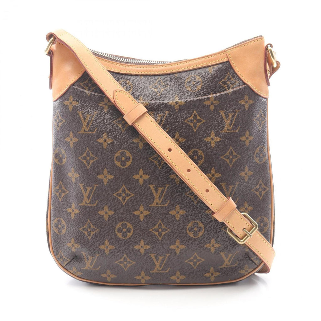 Louis Vuitton Brown Coated Canvas Leather Shoulder Bag (Pre-Owned)