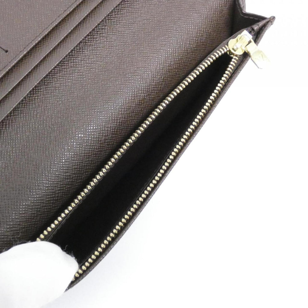 Louis Vuitton Brown Coated Canvas Long Wallet (Bi-Fold) (Pre-Owned)
