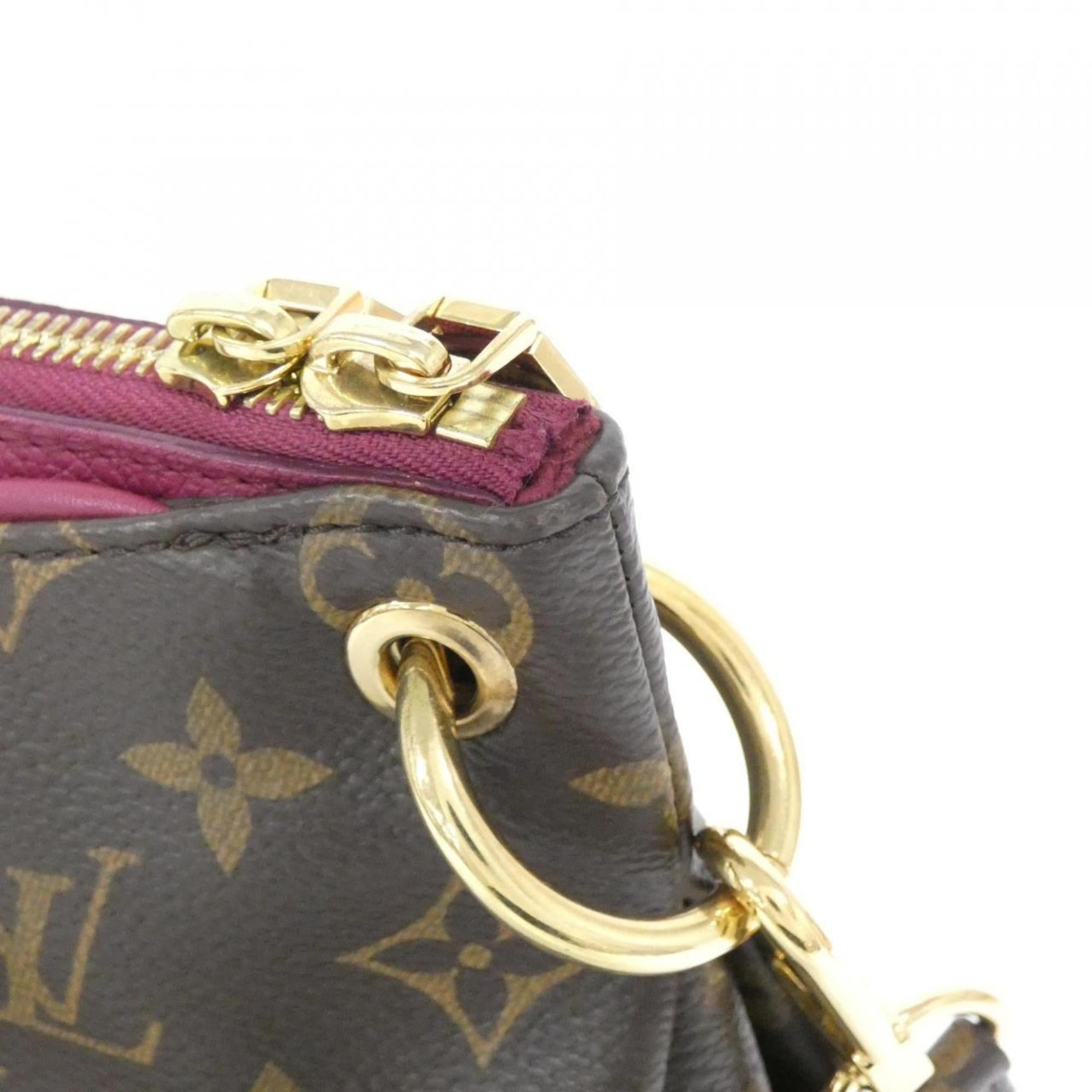 Louis Vuitton Monogram Aurore Marron Coated Canvas Handbag (Pre-Owned)