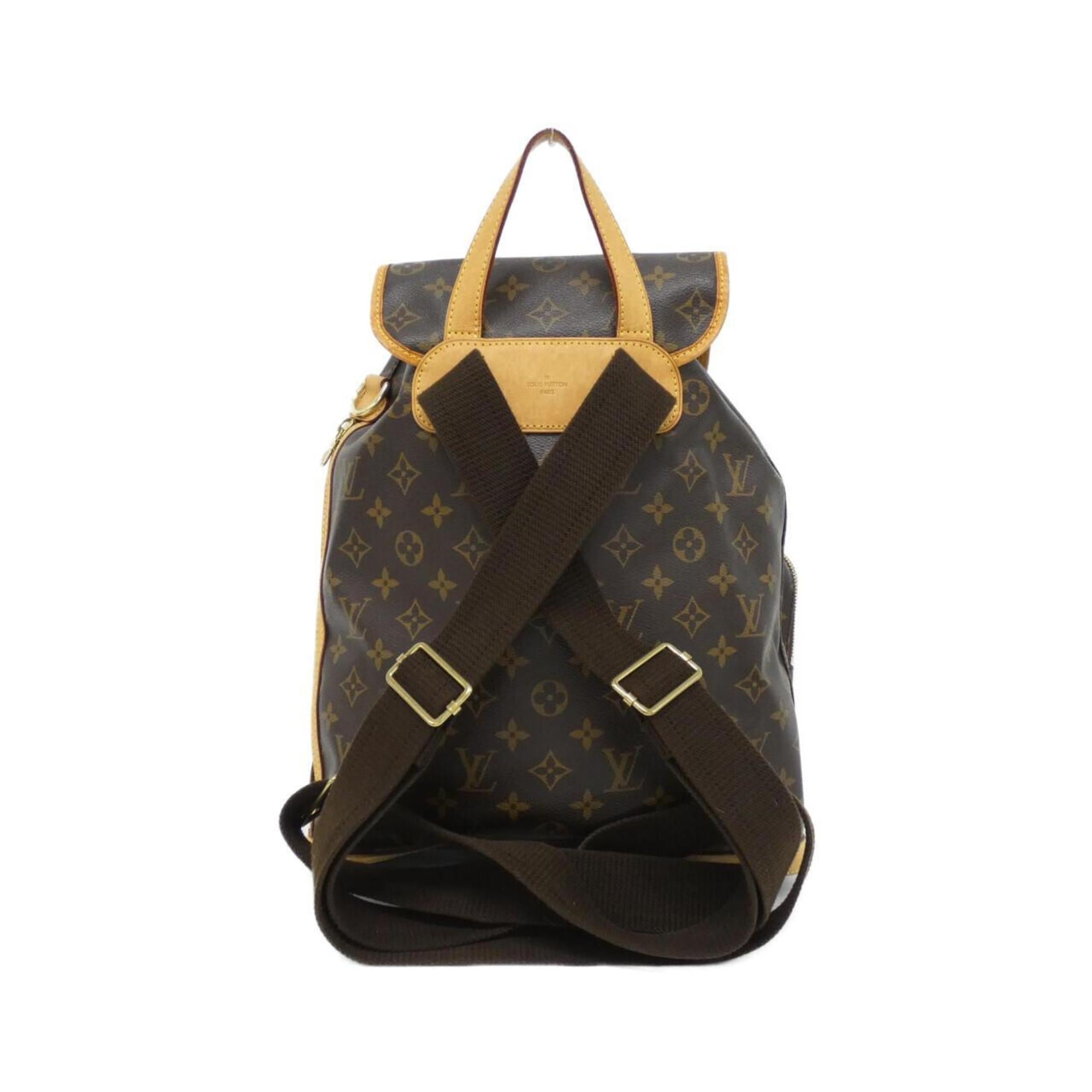 Louis Vuitton Monogram Marron Coated Canvas Backpack (Pre-Owned)
