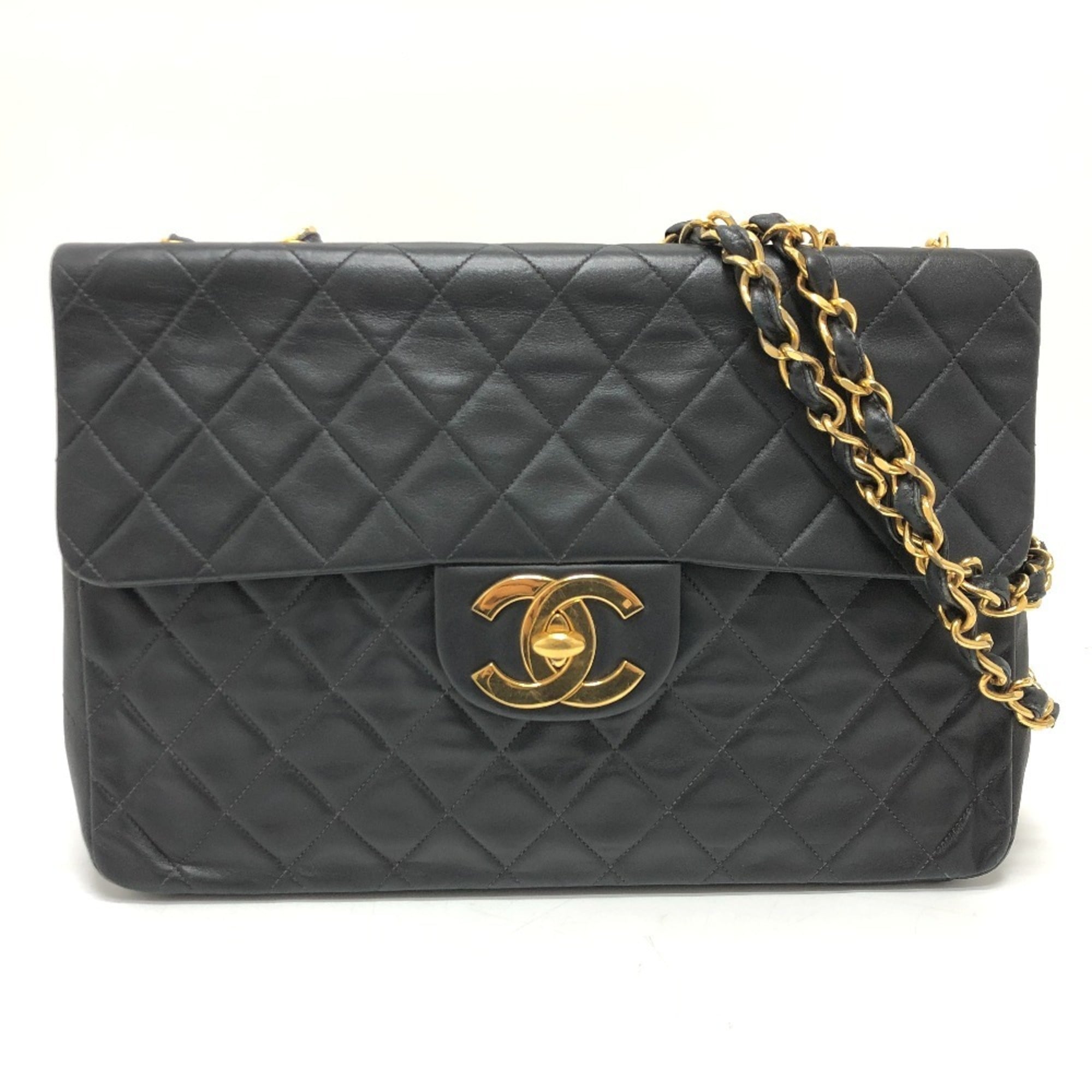 Vintage Classic Single Flap Bag Quilted Lambskin Maxi