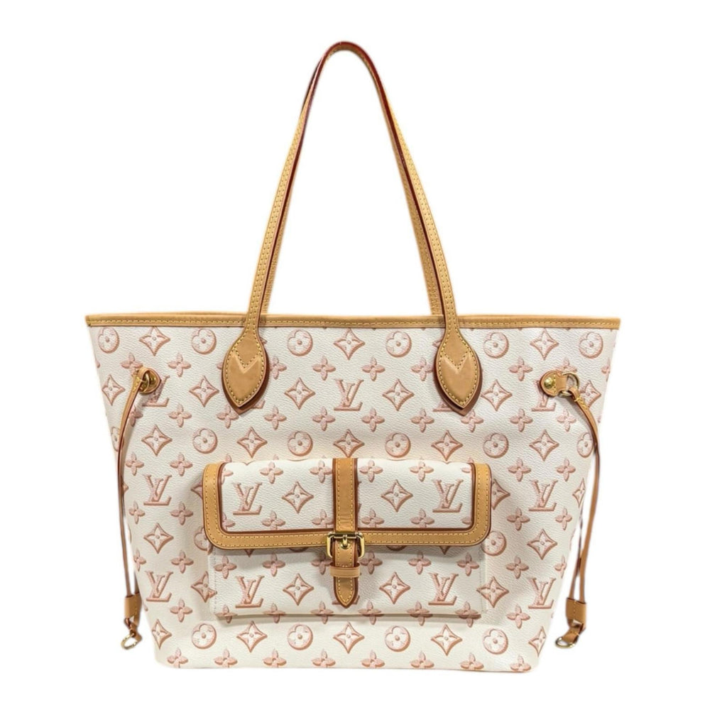 Louis Vuitton Beige Ivory Pvc Tote Bag (Pre-Owned)