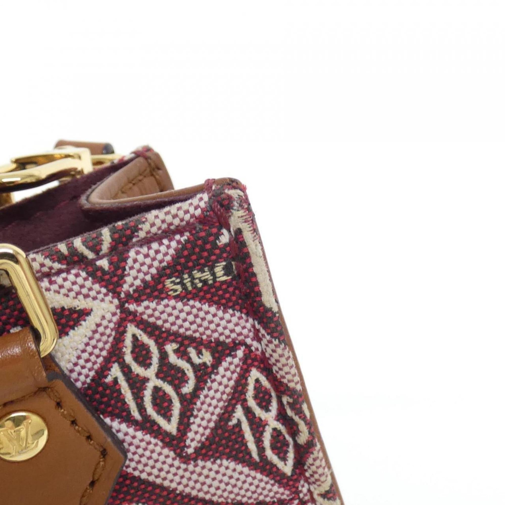 Louis Vuitton Bordeaux Jacquard Handbag (Pre-Owned)