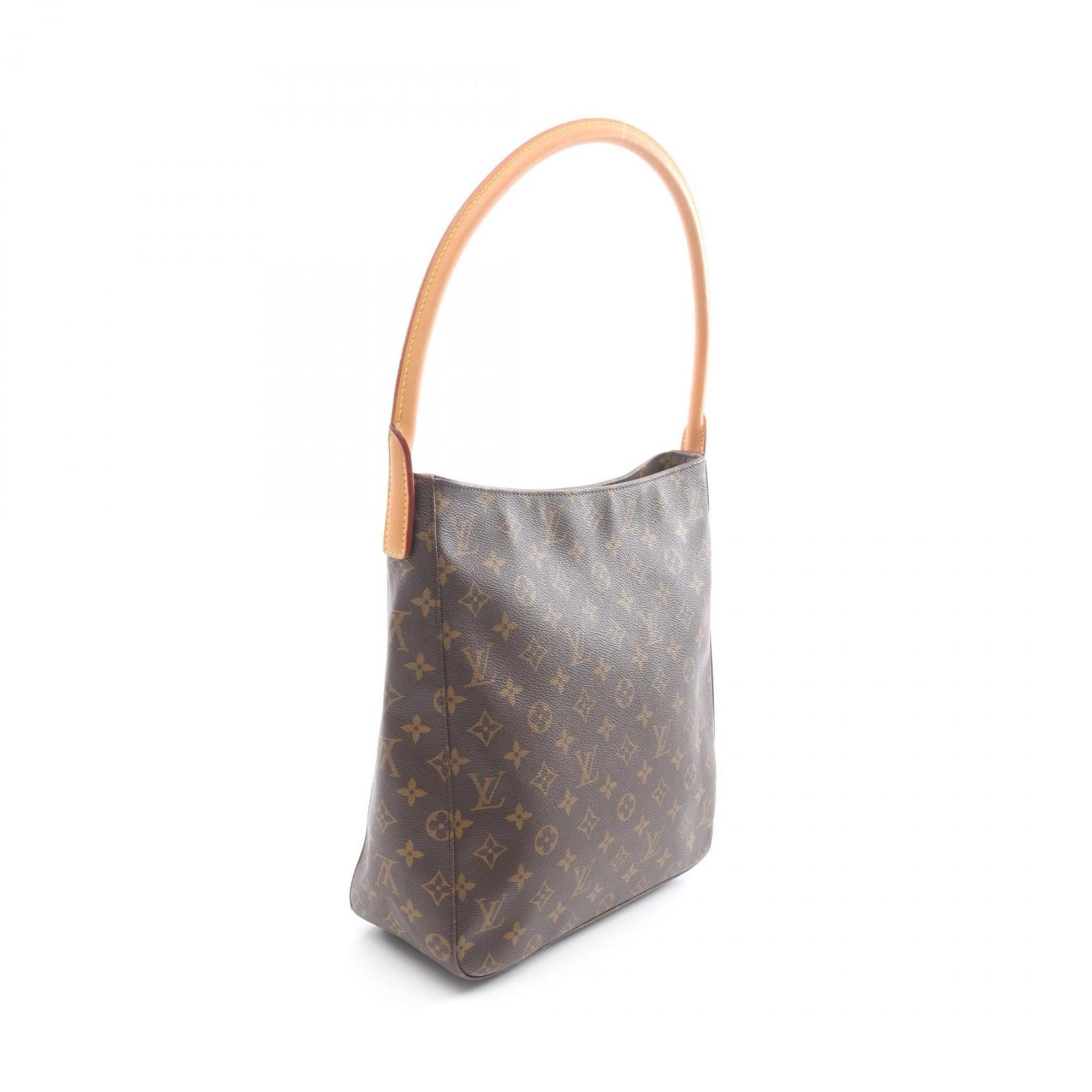 Louis Vuitton Brown Coated Canvas Leather Shoulder Bag (Pre-Owned)