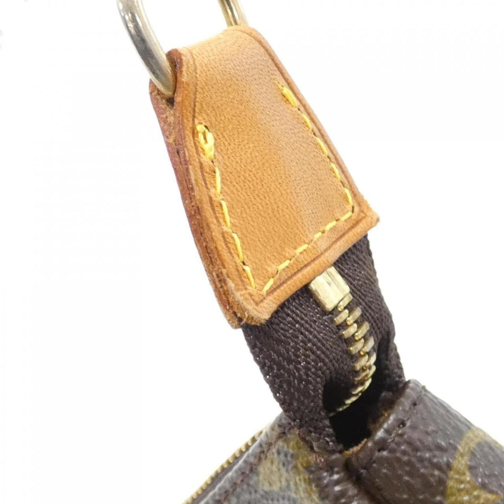 Louis Vuitton Brown Khaki Coated Canvas Pochette Pouch (Pre-Owned)