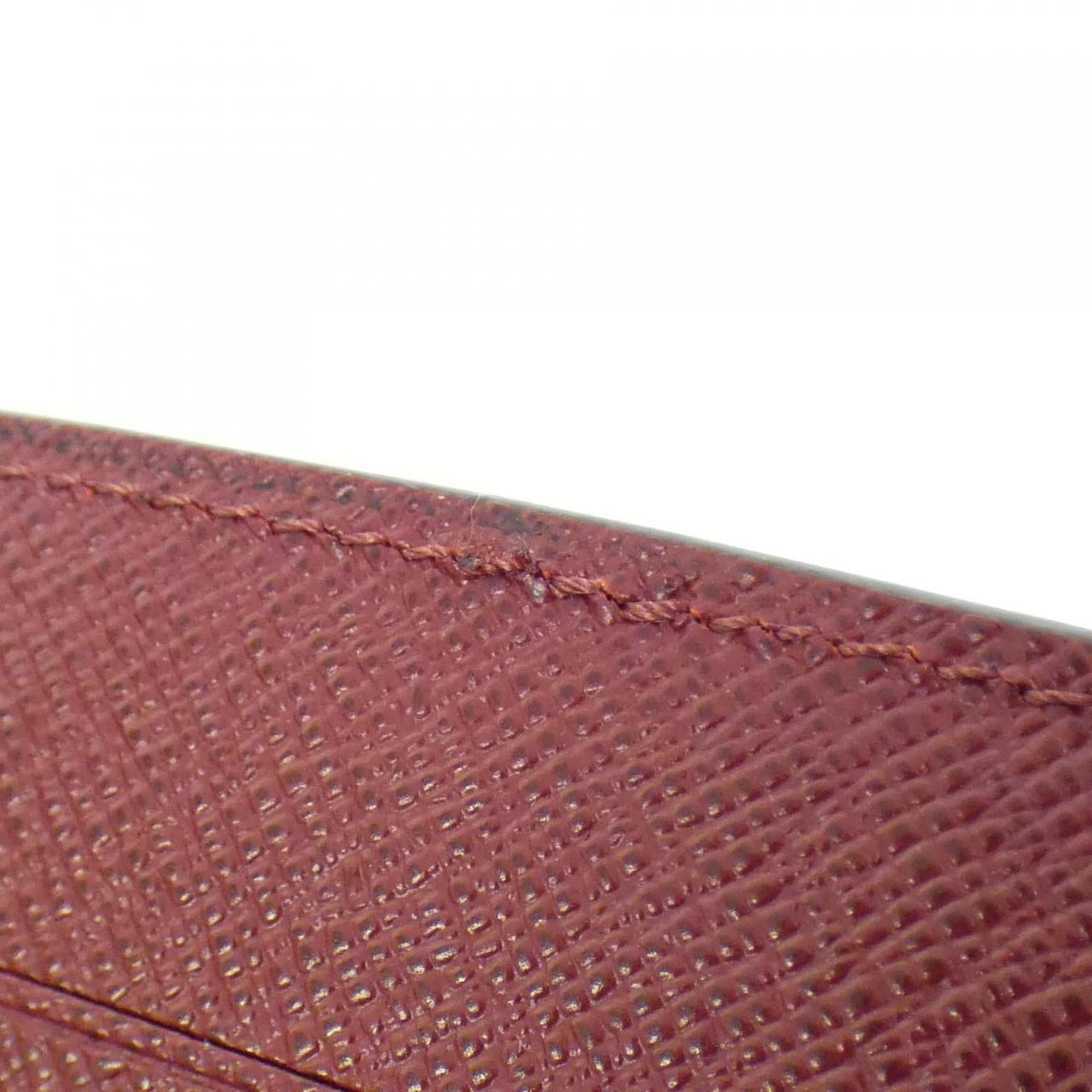 Louis Vuitton Rouge Rouge Pomodoro Leather Long Wallet (Bi-Fold) (Pre-Owned)