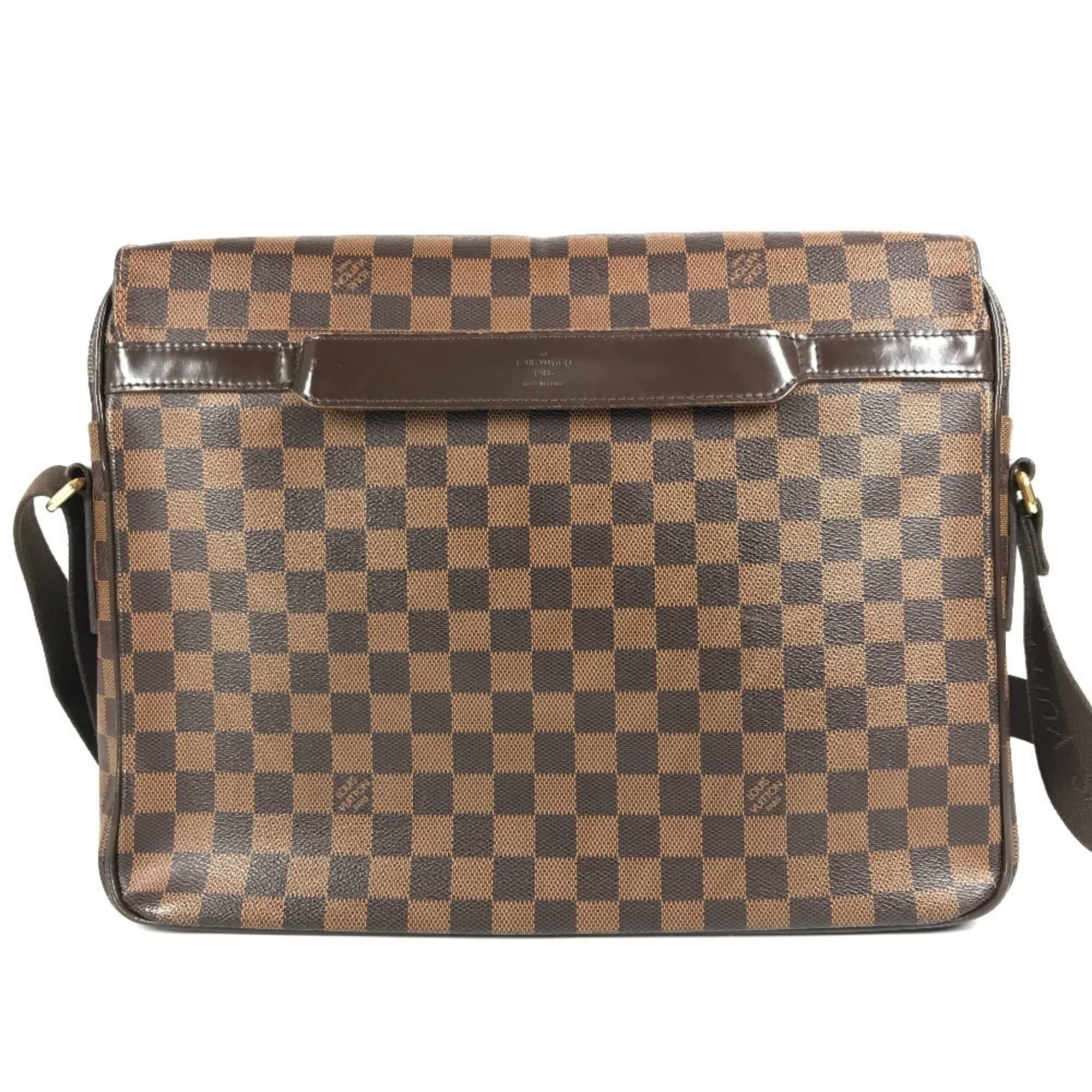 Louis Vuitton Damier Brown Ebene Damier Canvas Messenger Bag Shoulder Bag (Pre-Owned)