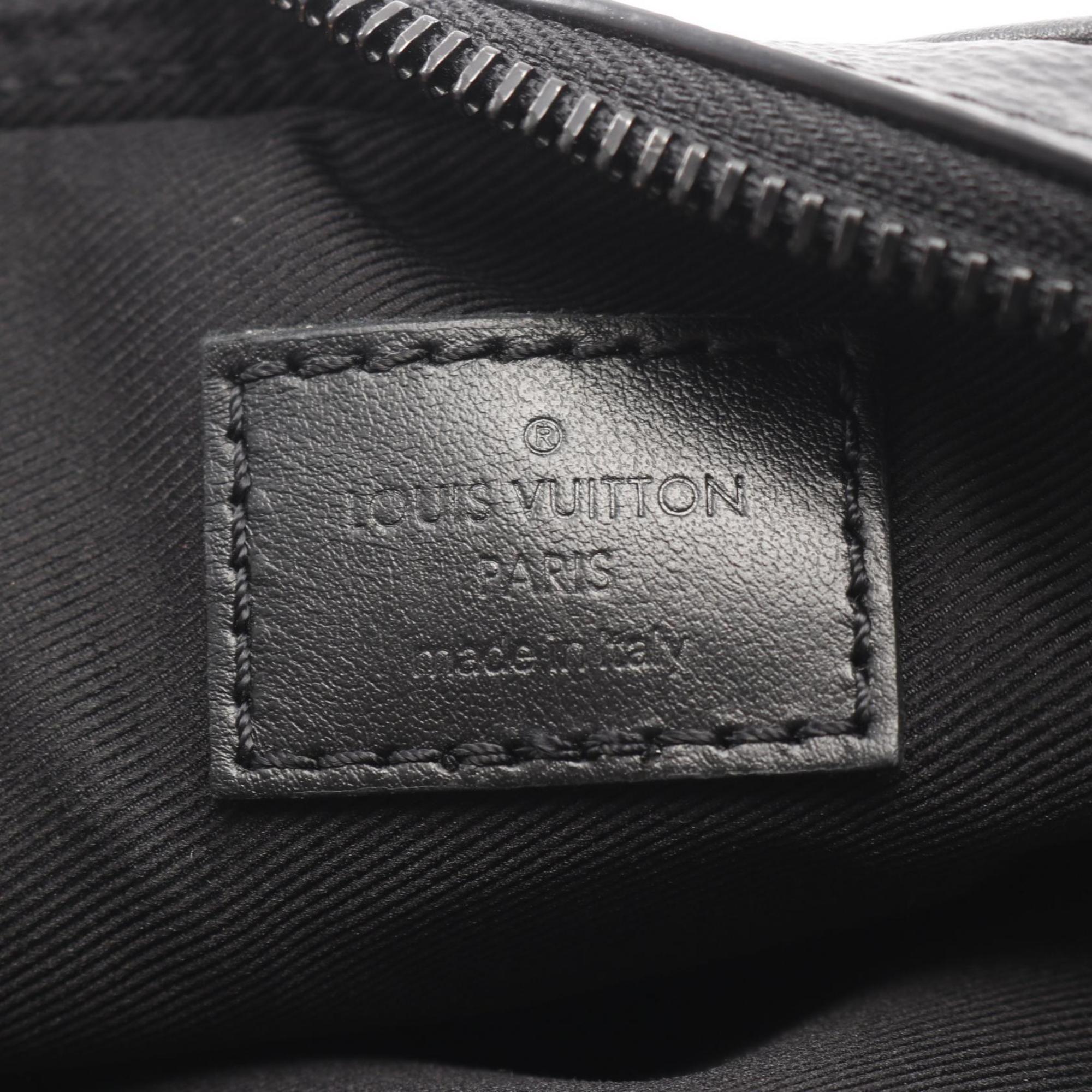 Louis Vuitton Black Coated Canvas Shoulder Bag (Pre-Owned)