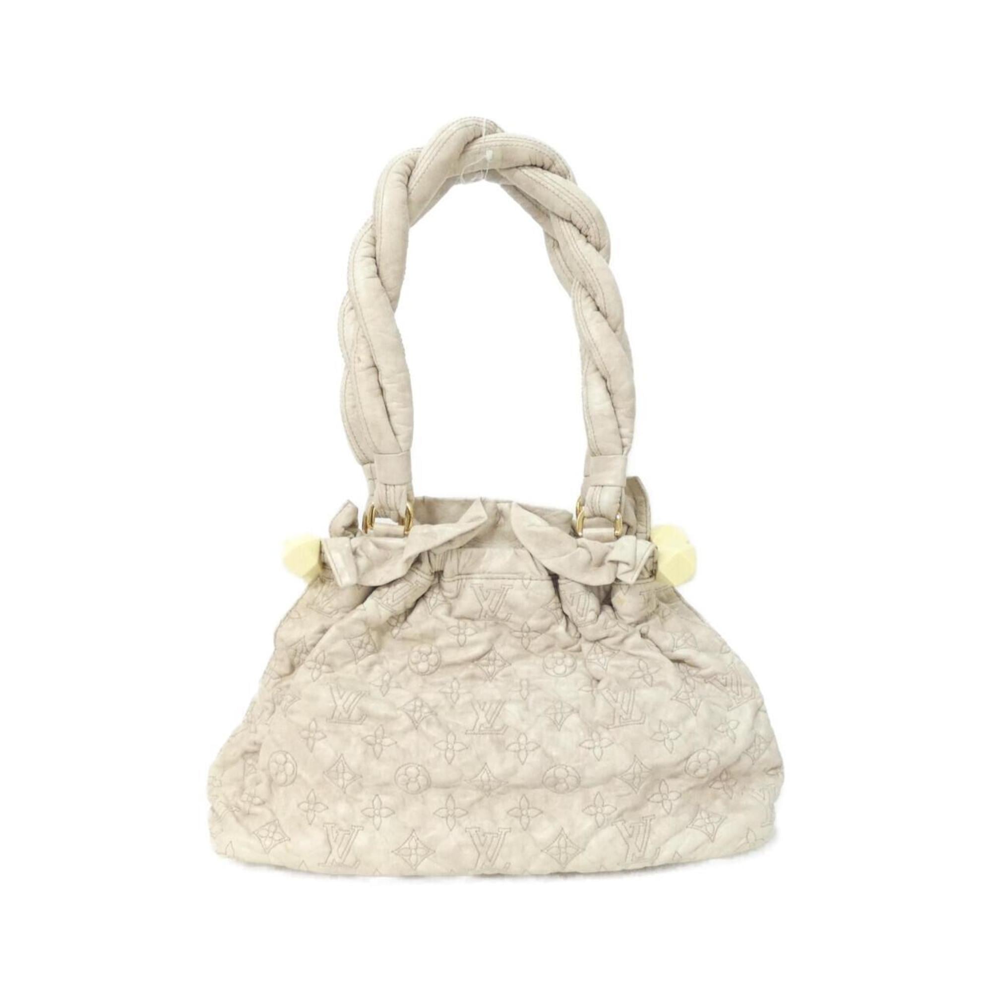 Louis Vuitton Beige Leather Shoulder Bag (Pre-Owned)
