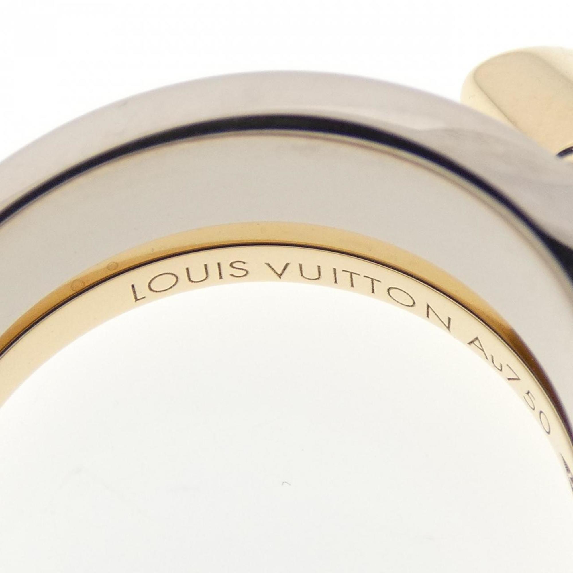 Louis Vuitton Yellow Gold (18K) White Gold (18K) Band Ring (Pre-Owned)