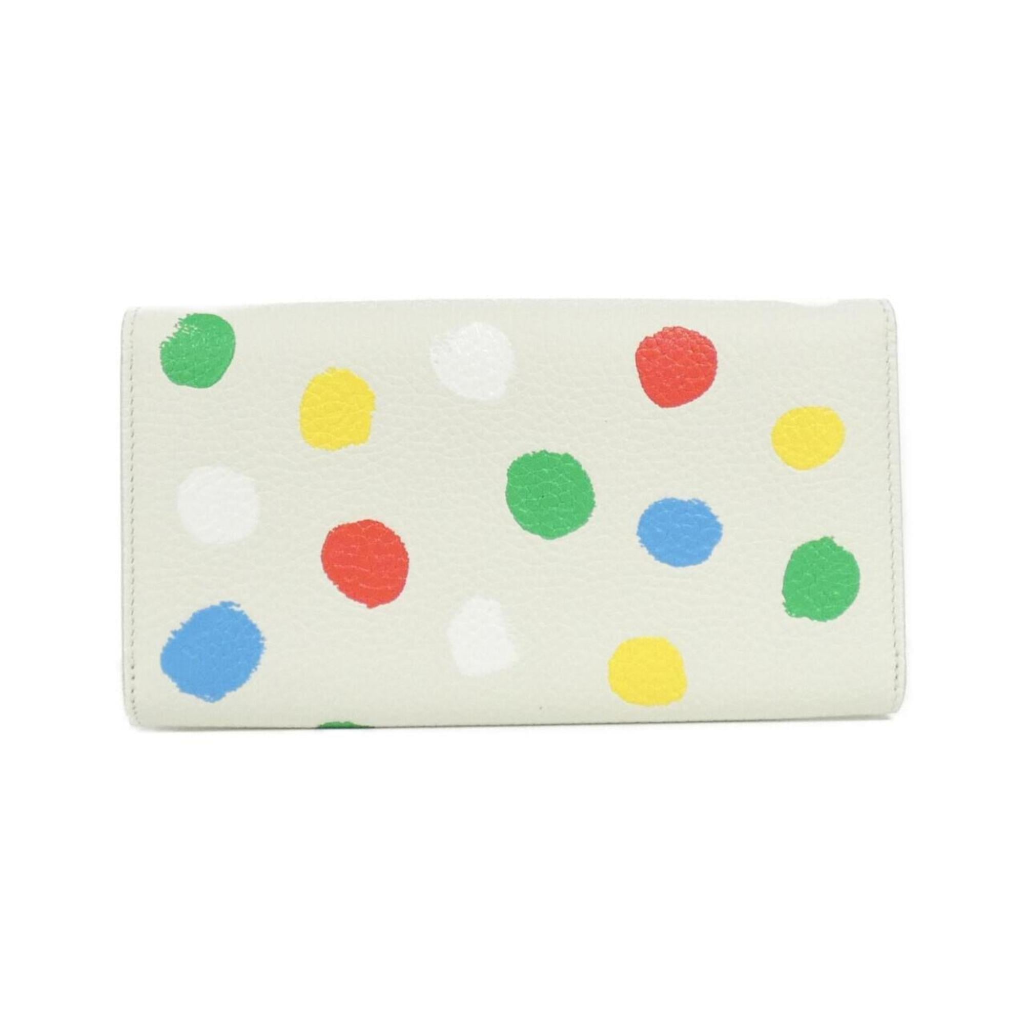 Louis Vuitton Blanc Leather Long Wallet (Bi-Fold) (Pre-Owned)