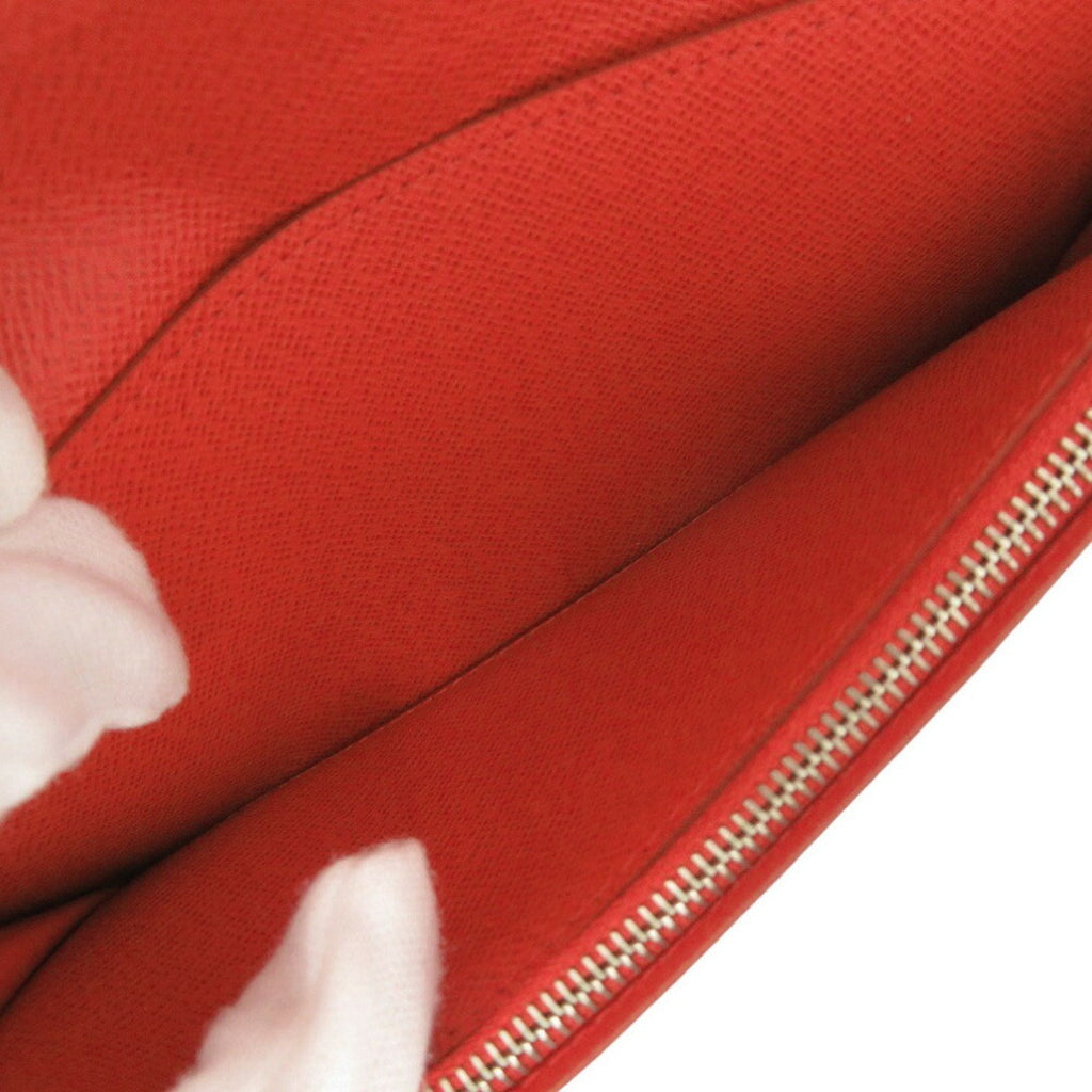 Louis Vuitton Red Color Epi Leather Long Wallet (Bi-Fold) (Pre-Owned)