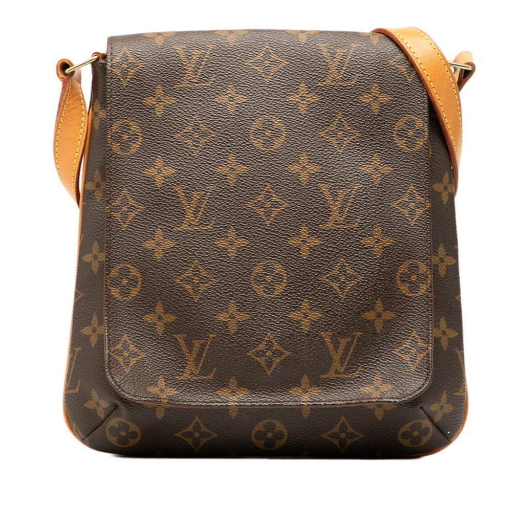 Louis Vuitton Brown Pvc Leather Handbag Shoulder Bag (Pre-Owned)