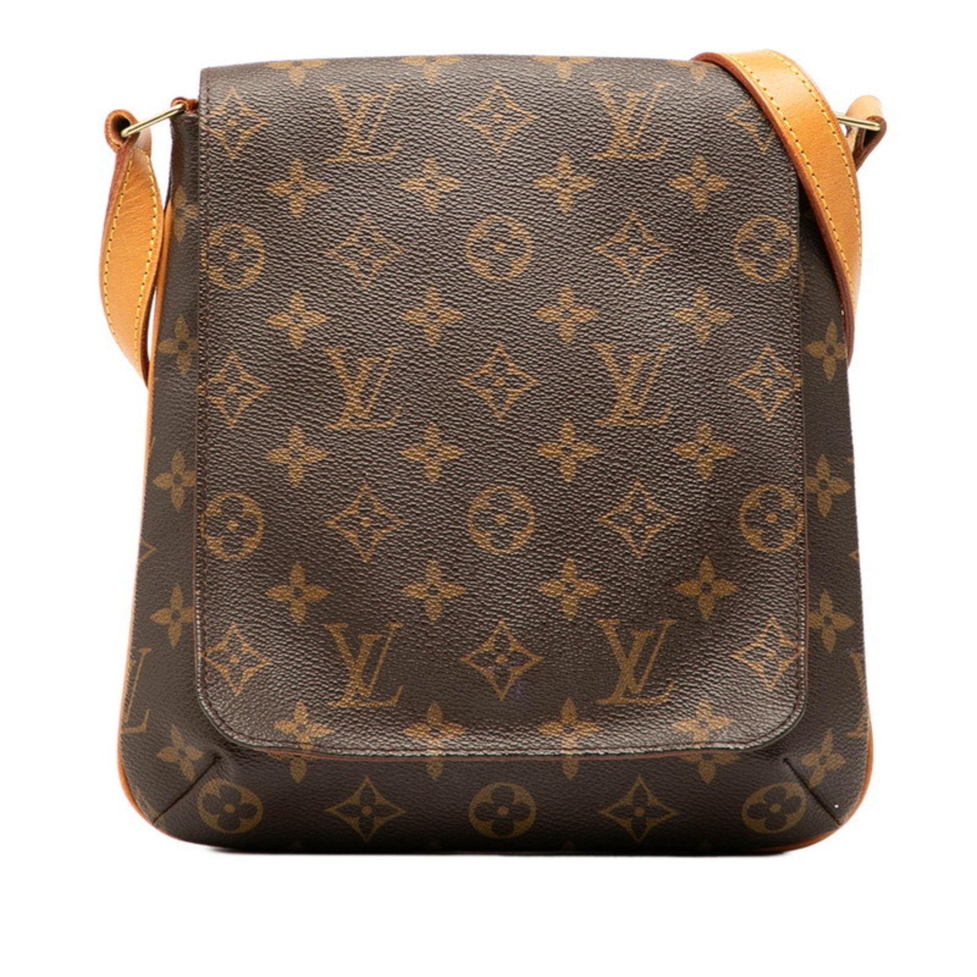 Louis Vuitton Brown Pvc Leather Handbag Shoulder Bag (Pre-Owned)
