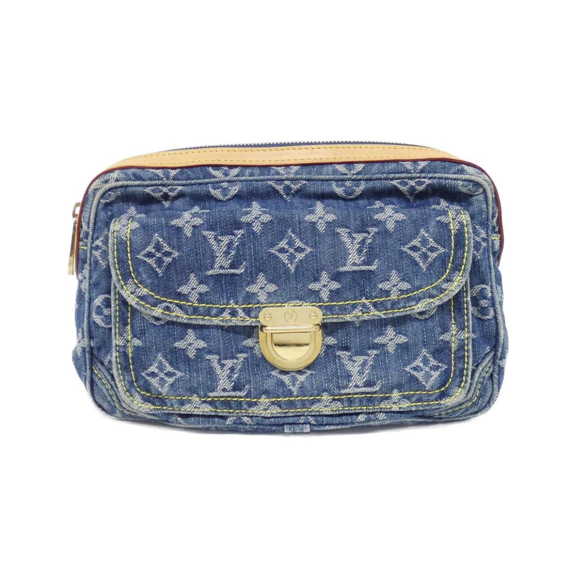 Louis Vuitton Blue Denim Canvas Shoulder Bag (Pre-Owned)