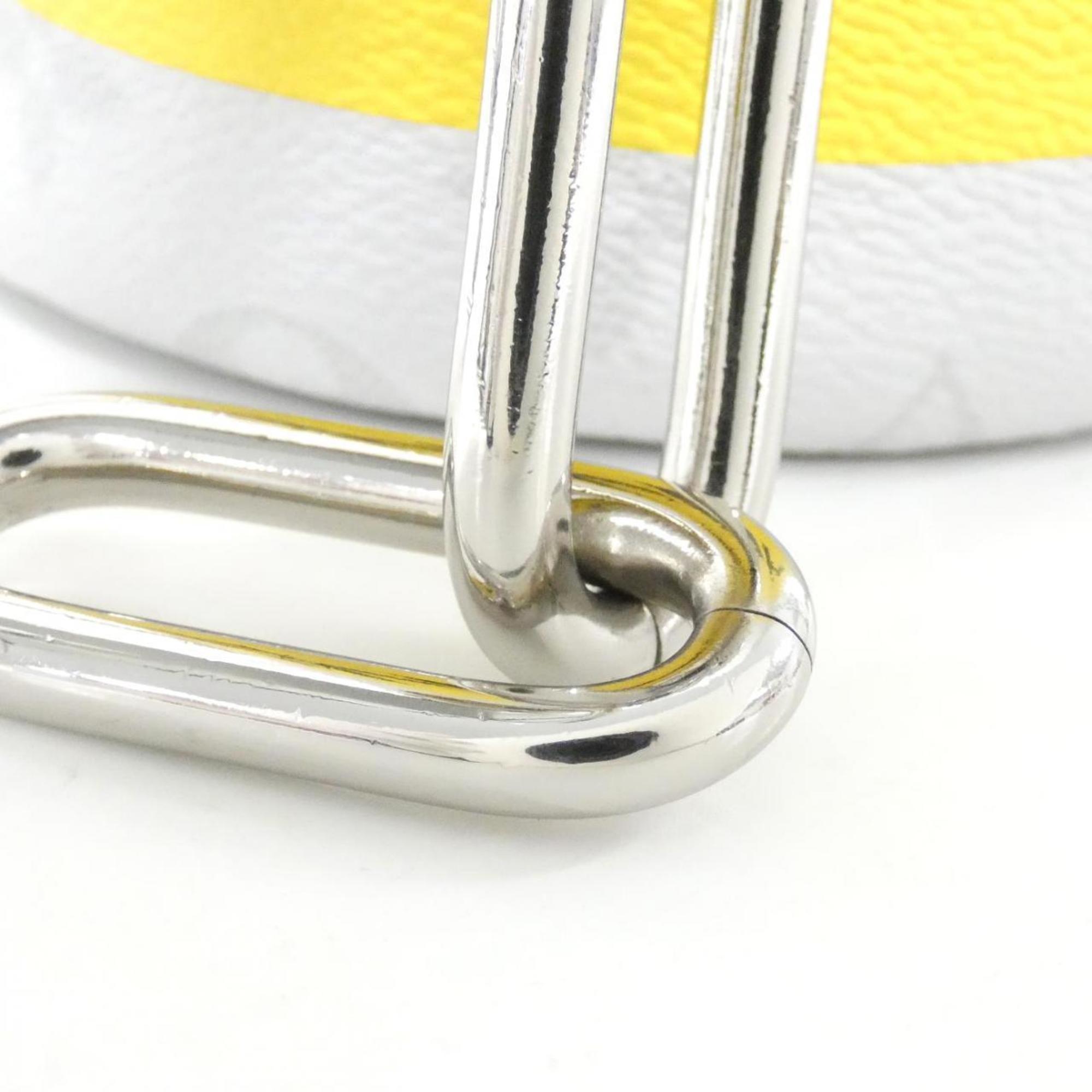 Louis Vuitton Blanc White Coated Canvas Shoulder Bag (Pre-Owned)