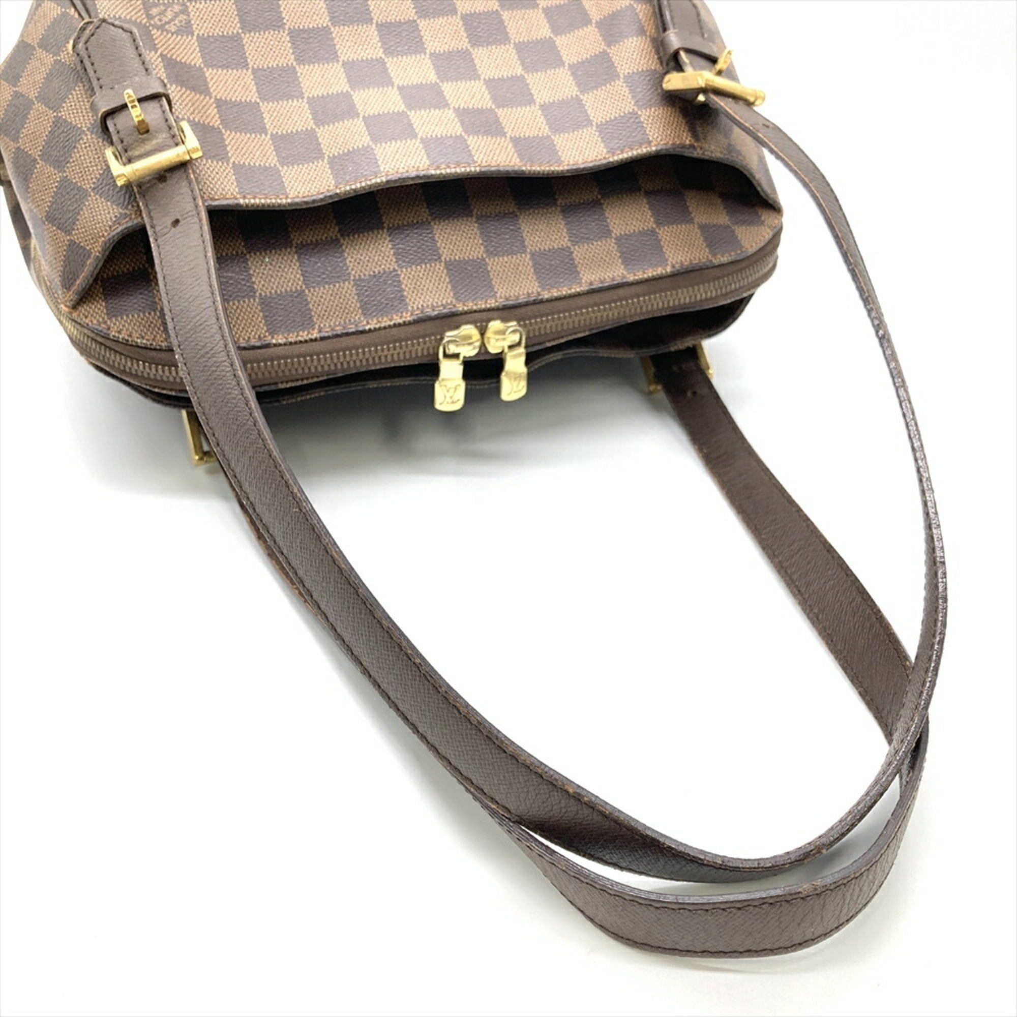 Louis Vuitton Damier Brown Damier Canvas Damier Canvas Shoulder Bag (Pre-Owned)