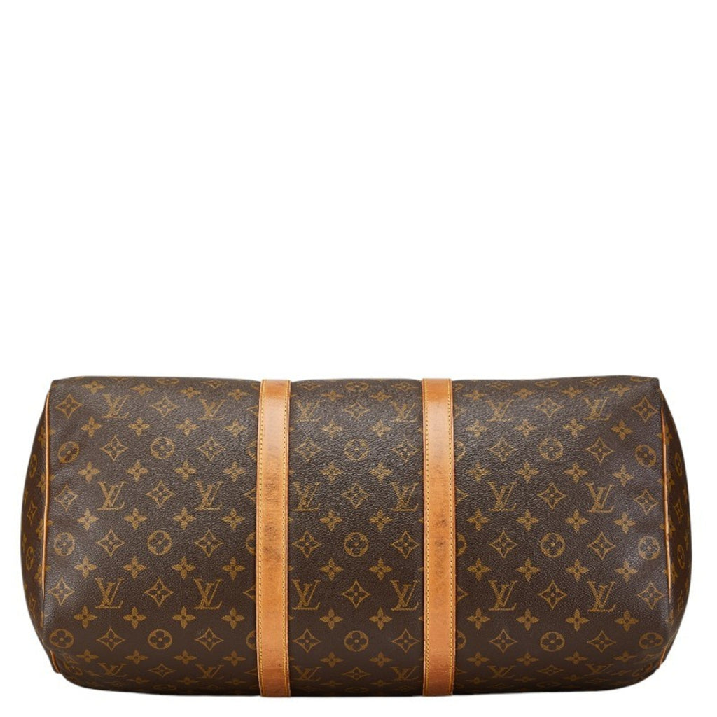 Louis Vuitton Brown Pvc Leather Boston Bag (Pre-Owned)