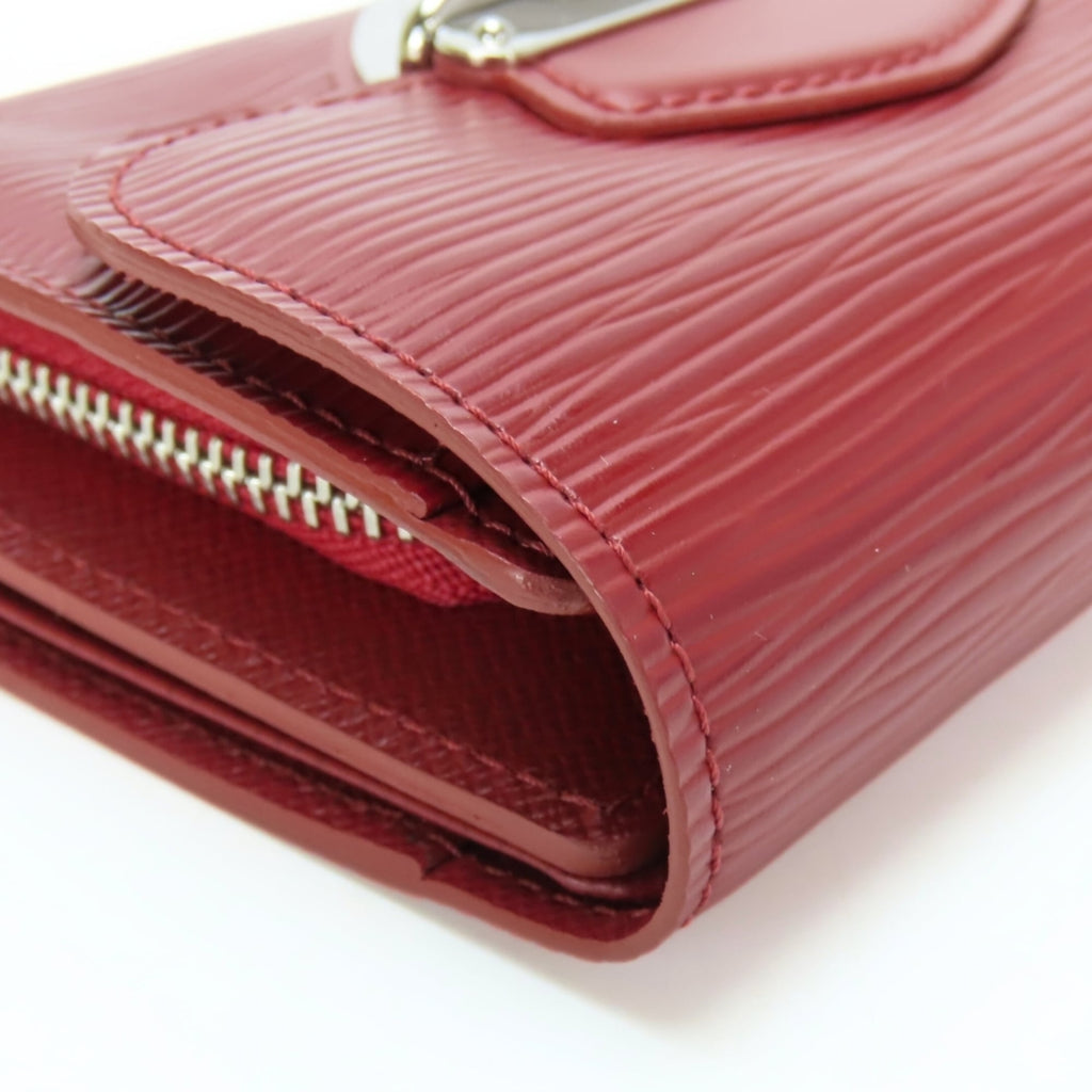 Louis Vuitton Ruby Epi Leather Wallet (Tri-Fold) (Pre-Owned)