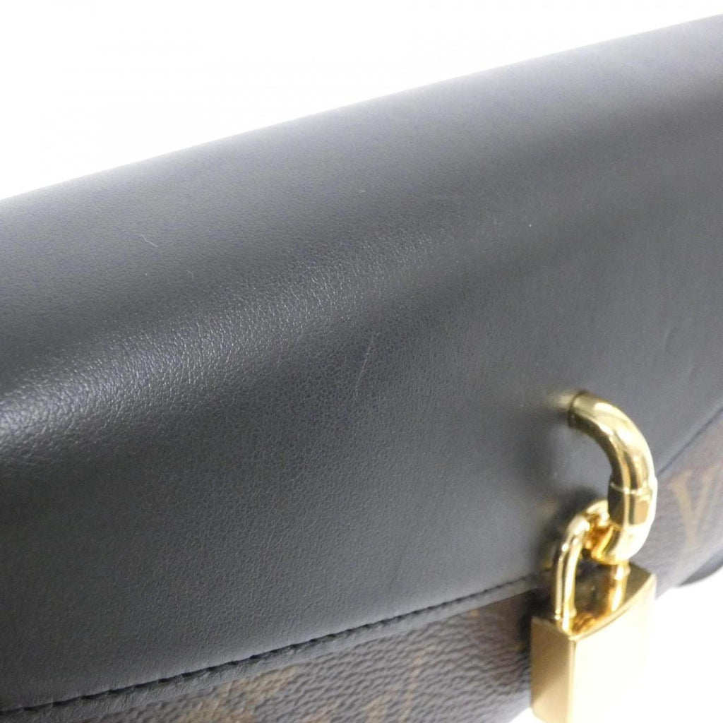 Louis Vuitton Black Marron Coated Canvas Leather Shoulder Bag (Pre-Owned)