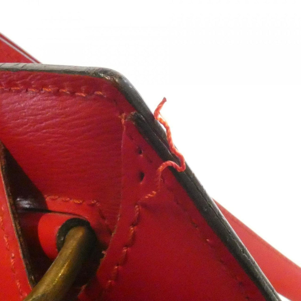 Louis Vuitton Red Color Leather Shoulder Bag (Pre-Owned)
