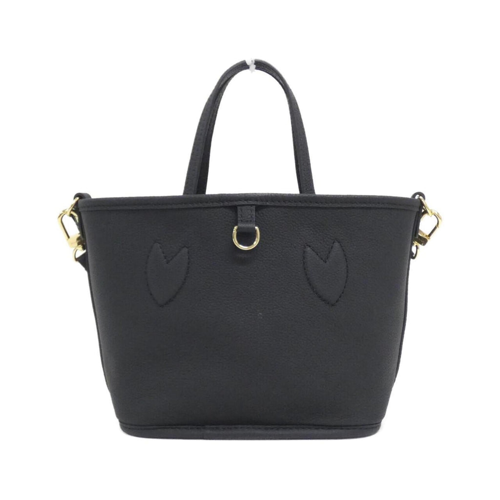 Louis Vuitton Black Marron Coated Canvas Leather Handbag (Pre-Owned)