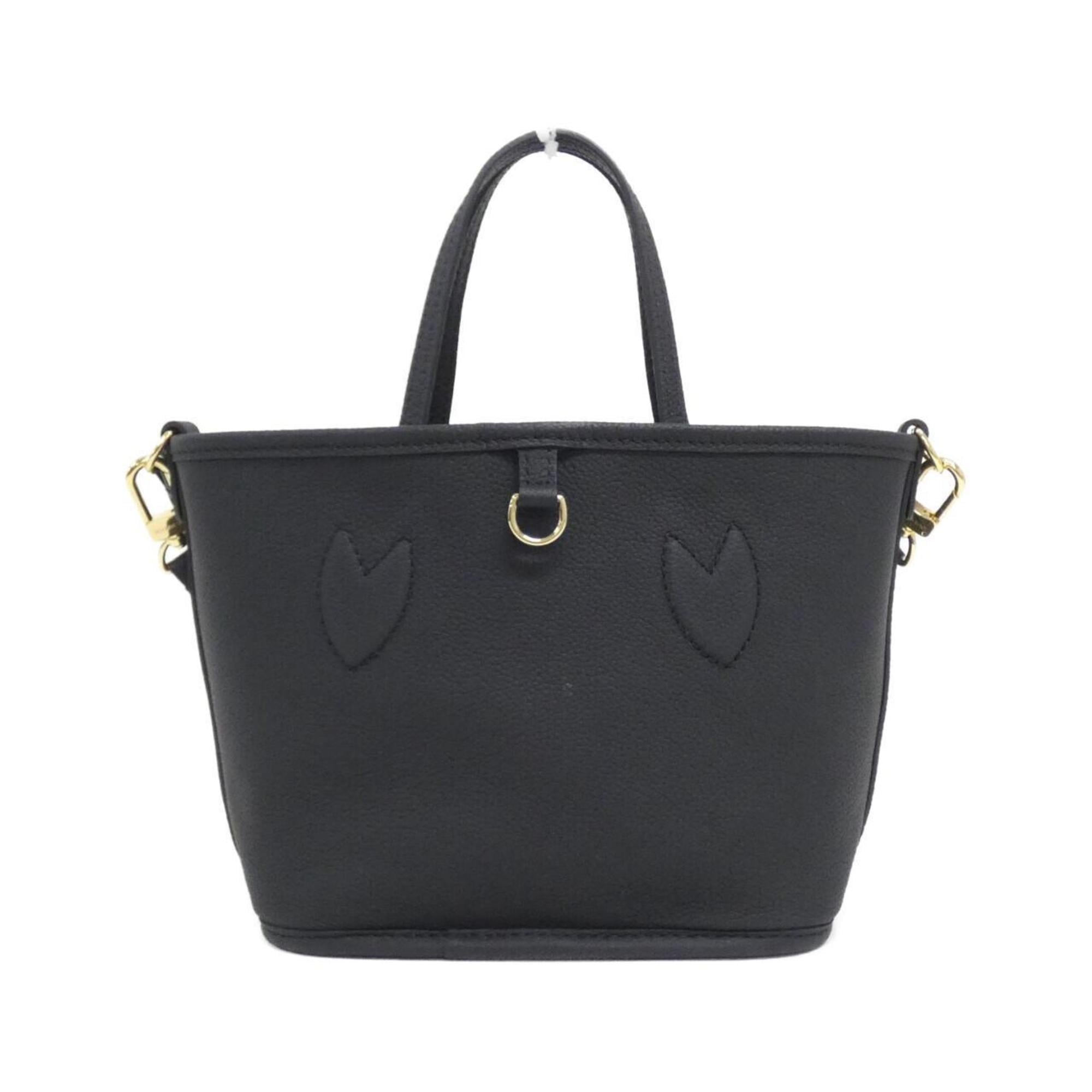 Louis Vuitton Black Marron Coated Canvas Leather Handbag (Pre-Owned)