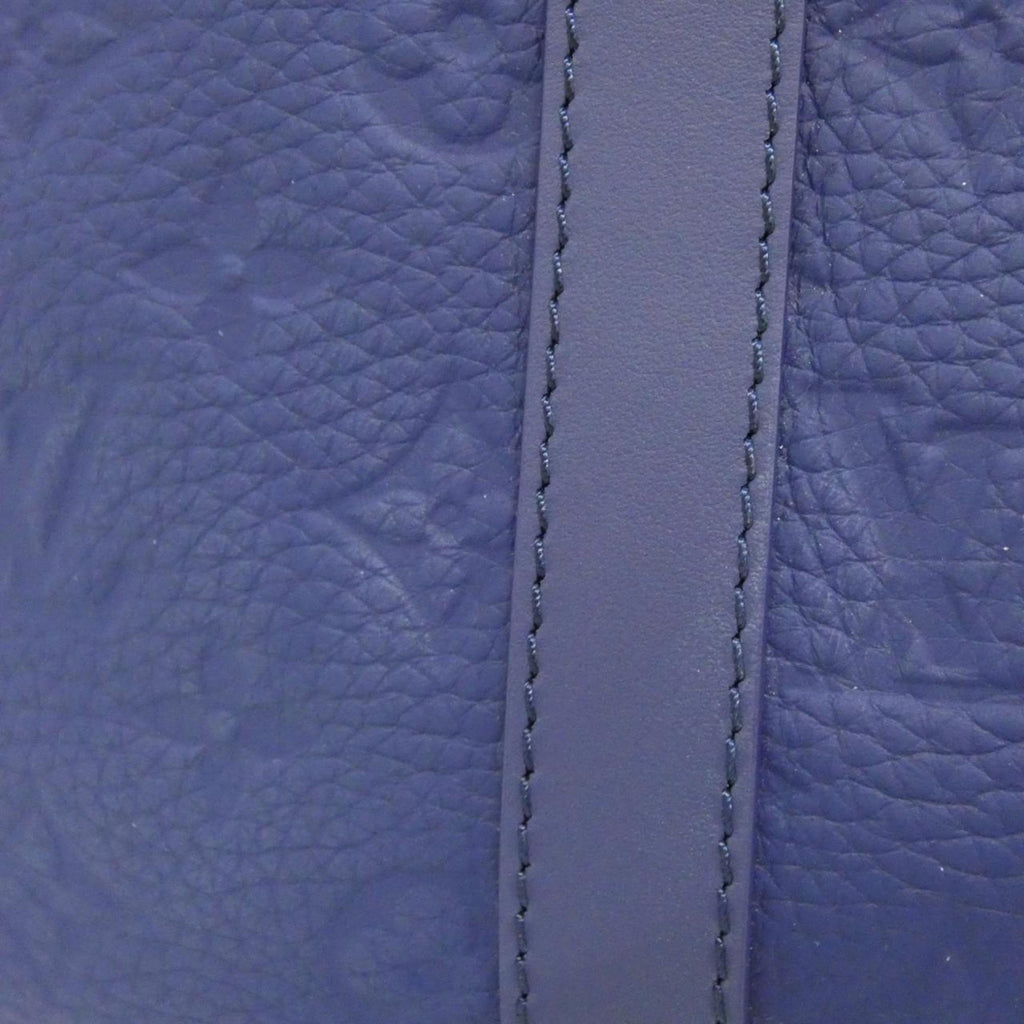 Louis Vuitton Black Blue Leather Backpack (Pre-Owned)
