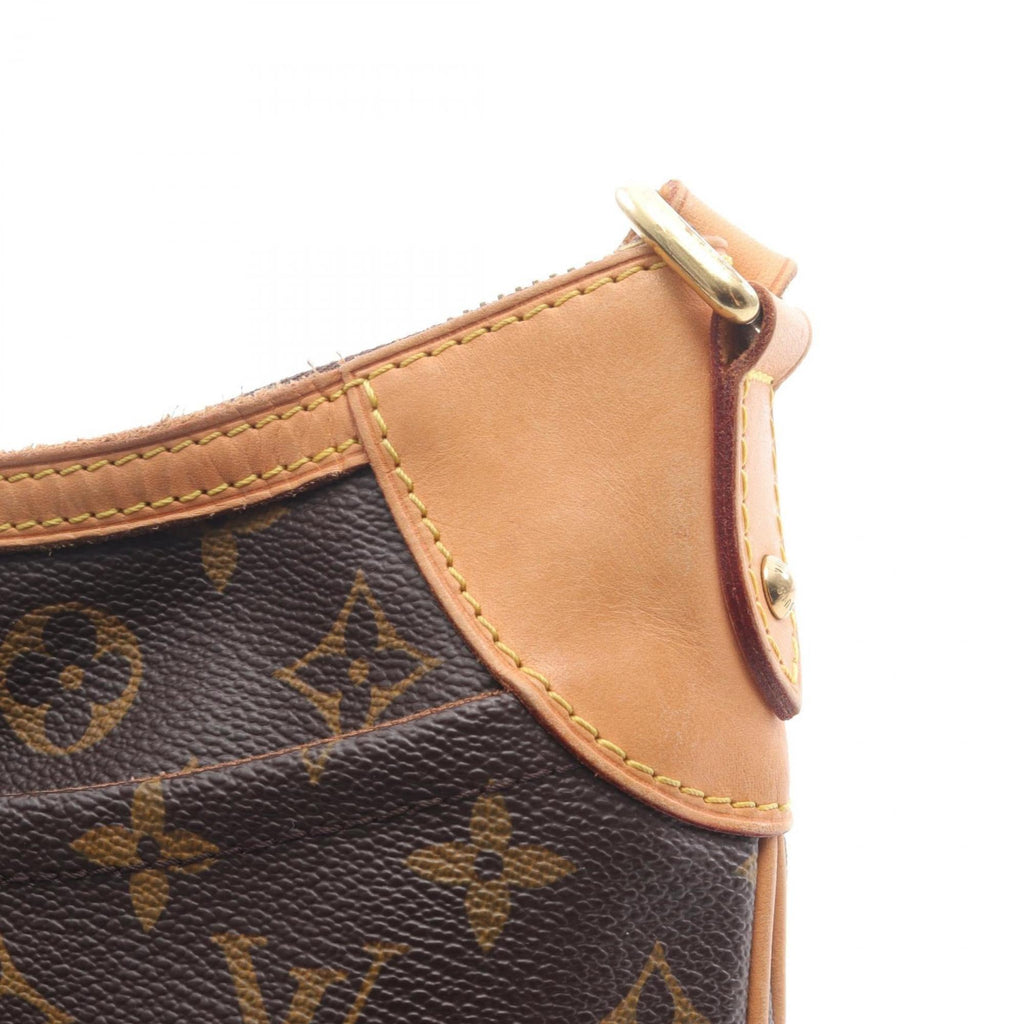Louis Vuitton Brown Coated Canvas Leather Shoulder Bag (Pre-Owned)