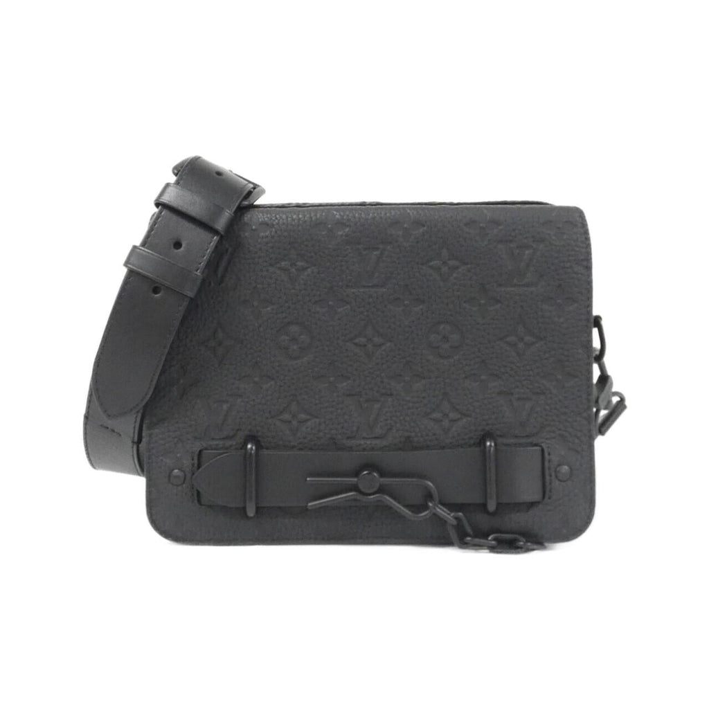 Louis Vuitton Black Leather Shoulder Bag (Pre-Owned)