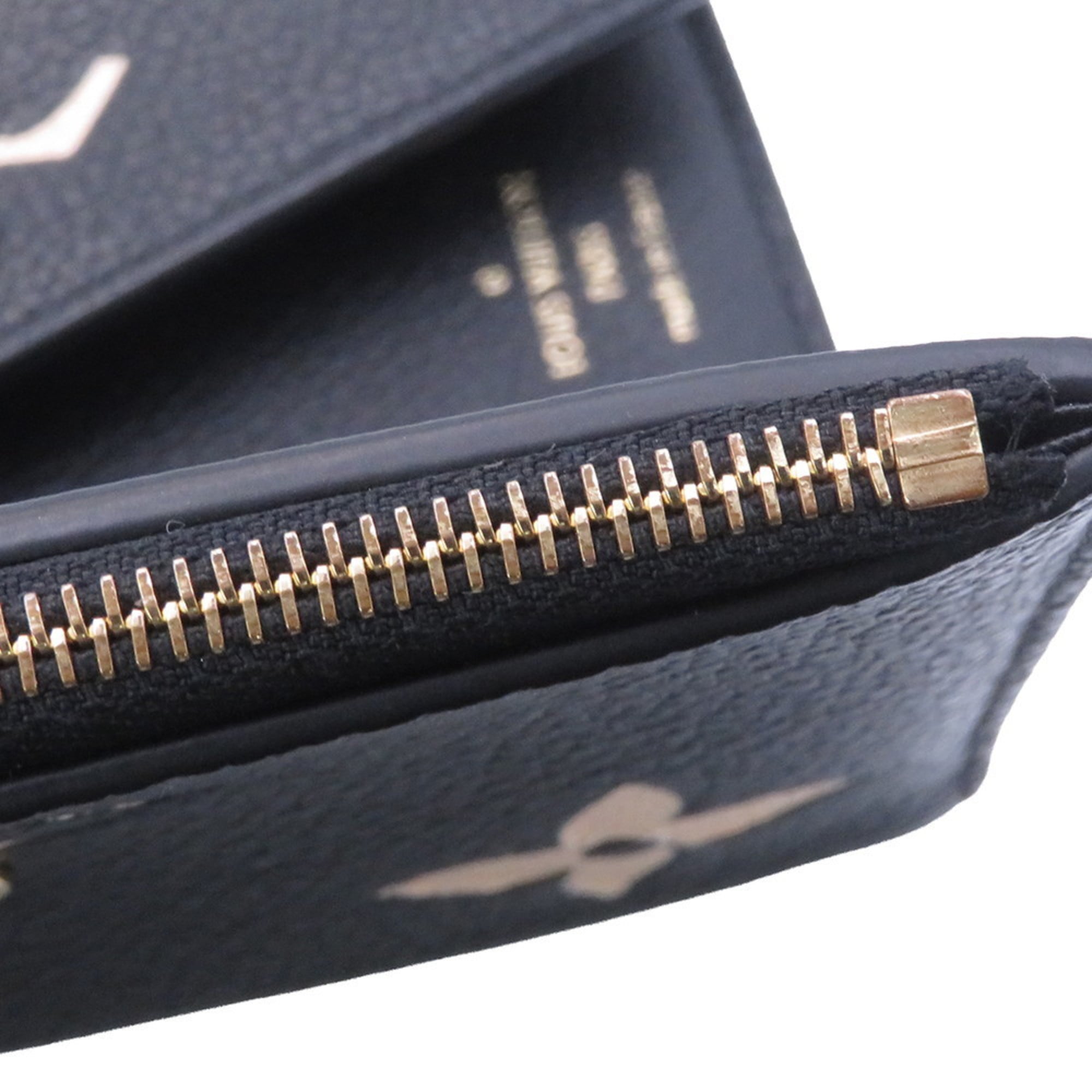 Louis Vuitton Beige Bicolor Black Monogram Monogram Empreinte Wallet (Tri-Fold) (Pre-Owned)