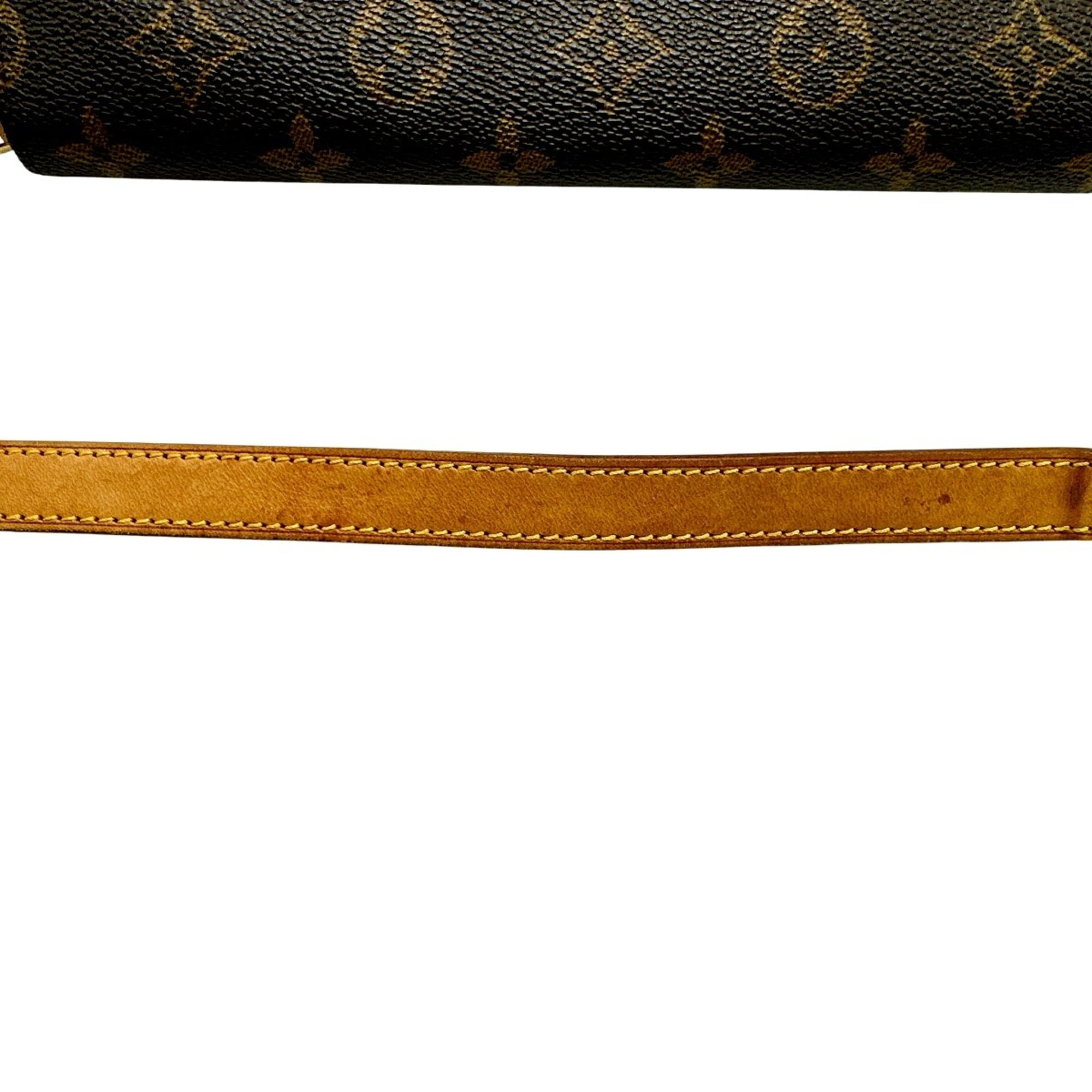 Louis Vuitton Brown Monogram Canvas Shoulder Bag (Pre-Owned)