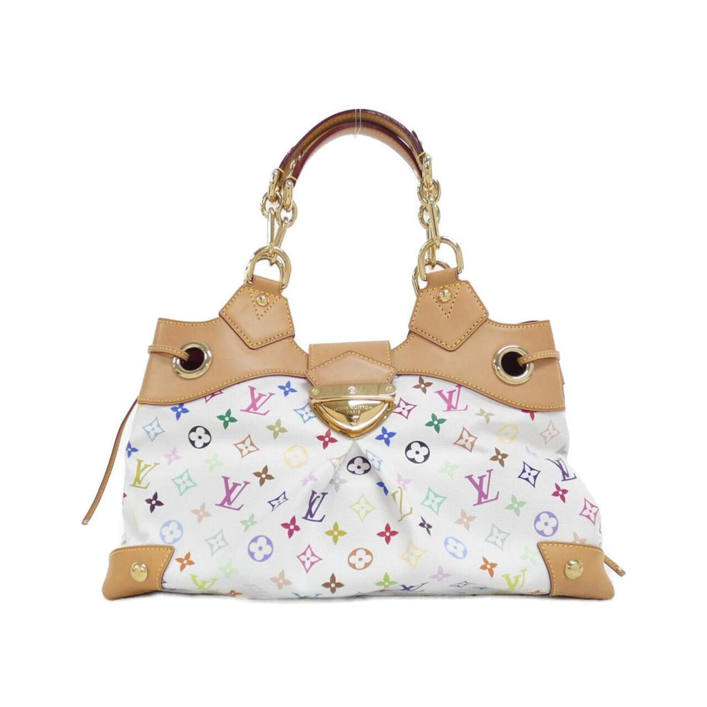 Louis Vuitton Multi-Color White Coated Canvas Shoulder Bag (Pre-Owned)