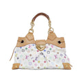 Louis Vuitton Multi-Color White Coated Canvas Shoulder Bag (Pre-Owned)