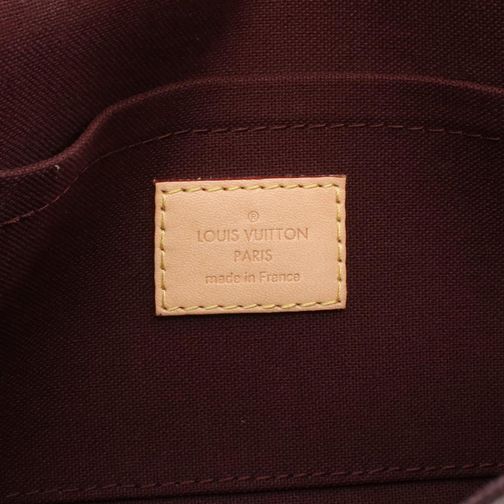 Louis Vuitton Brown Pvc Coated Canvas Leather Handbag (Pre-Owned)