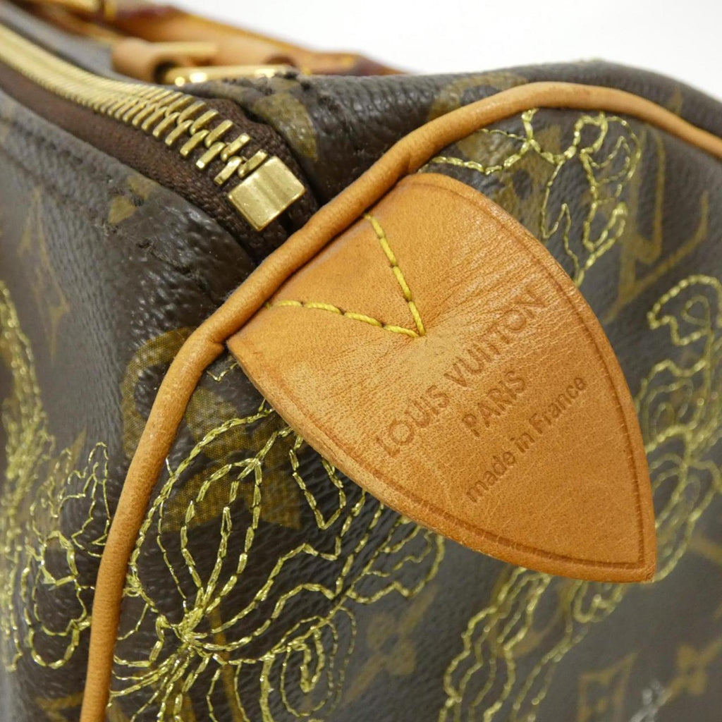 Louis Vuitton Brown Coated Canvas Boston Bag (Pre-Owned)