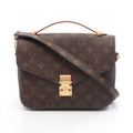Louis Vuitton Brown Monogram Coated Canvas Leather Handbag Pochette (Pre-Owned)