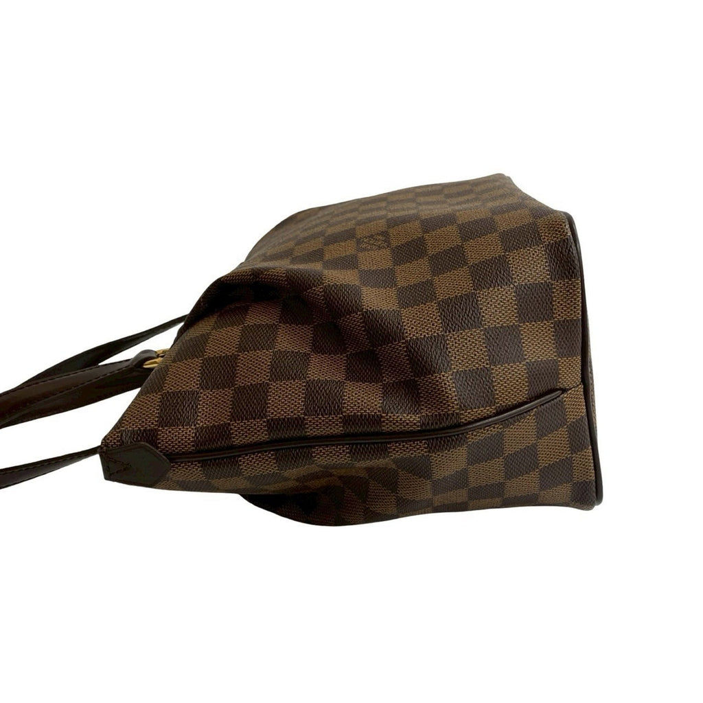 Louis Vuitton Brown Leather Pvc Handbag Tote Bag (Pre-Owned)