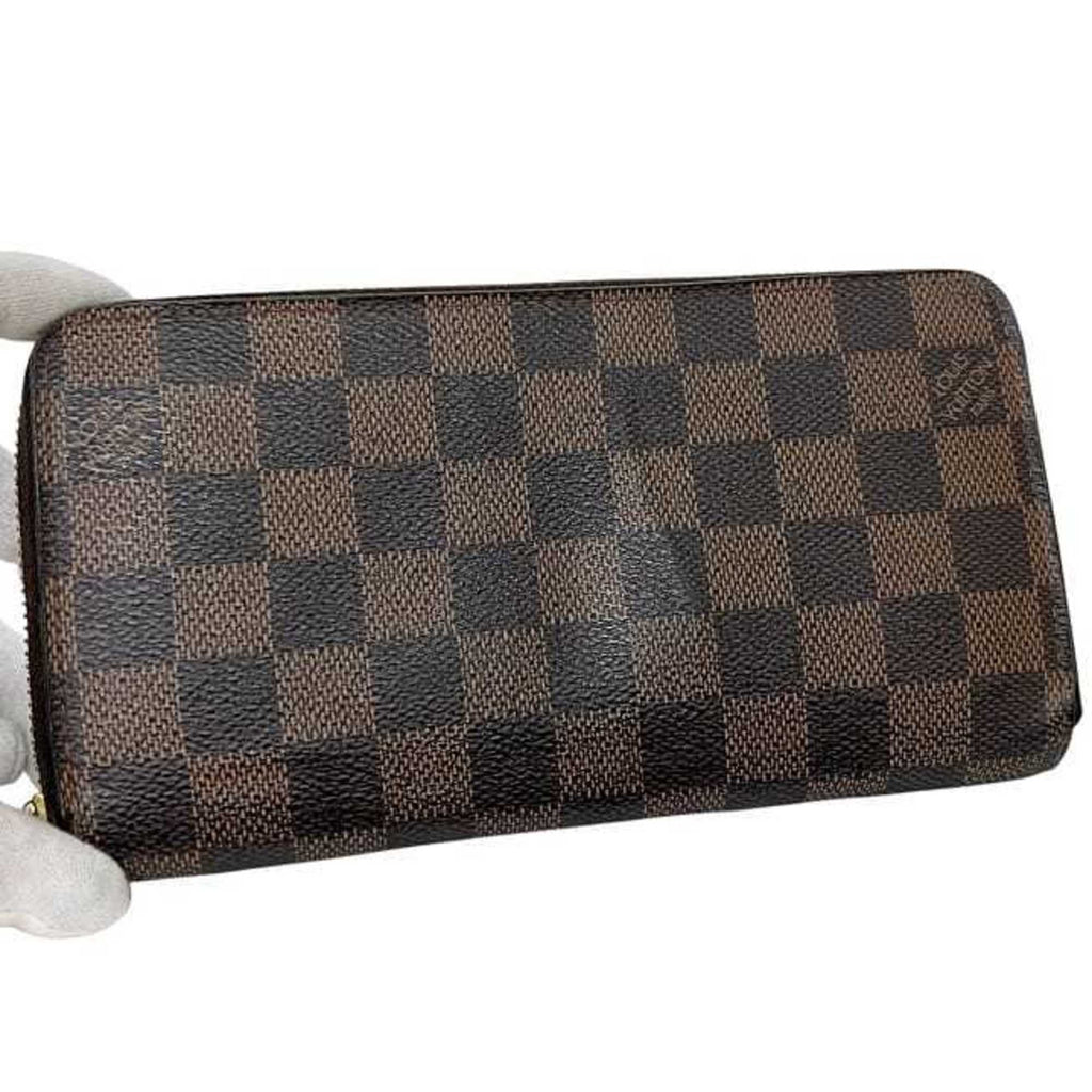 Louis Vuitton Damier Brown Damier Canvas Ebene Damier Canvas Coin Purse/Coin Case (Pre-Owned)