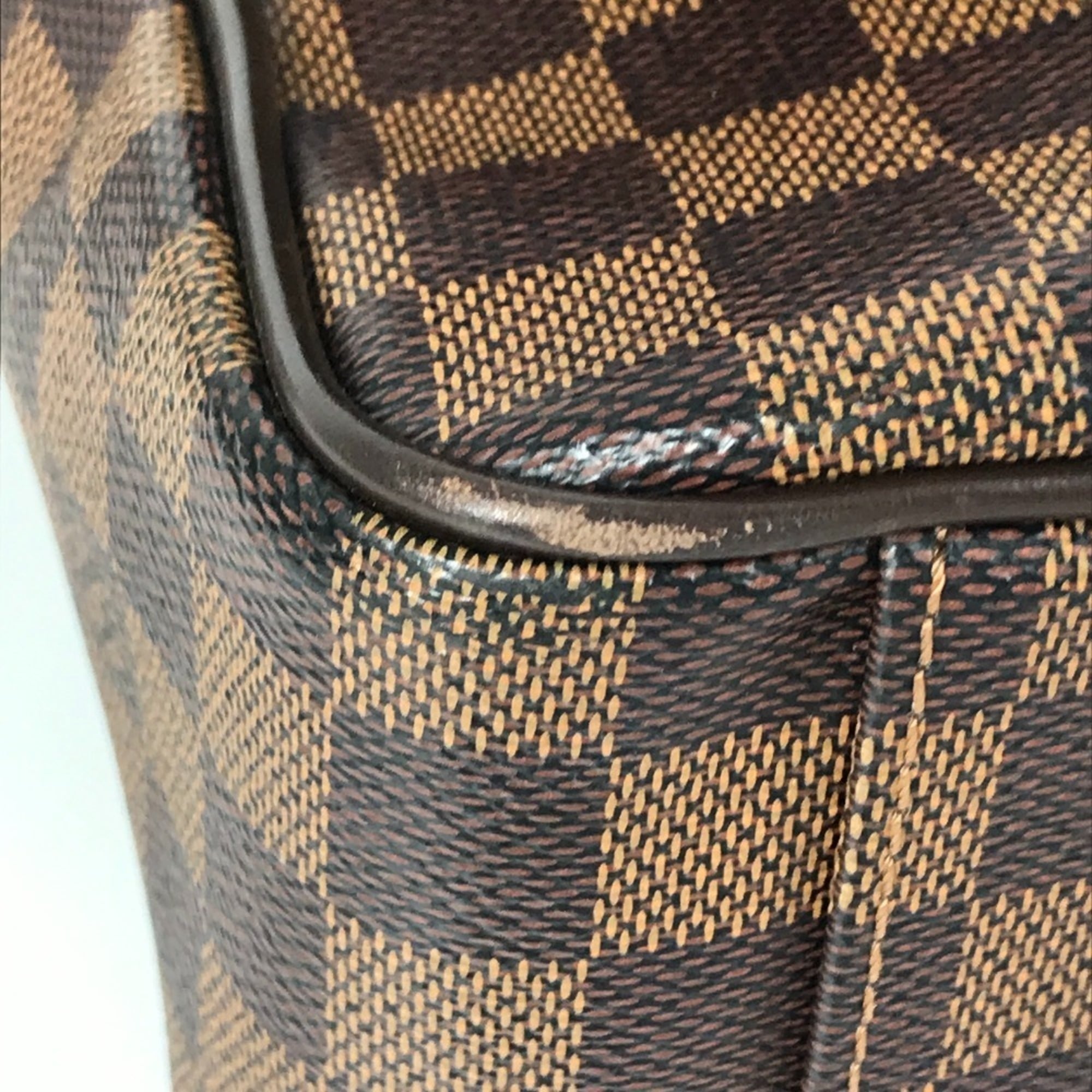 Louis Vuitton Damier Brown Ebene Damier Canvas Messenger Bag Shoulder Bag (Pre-Owned)