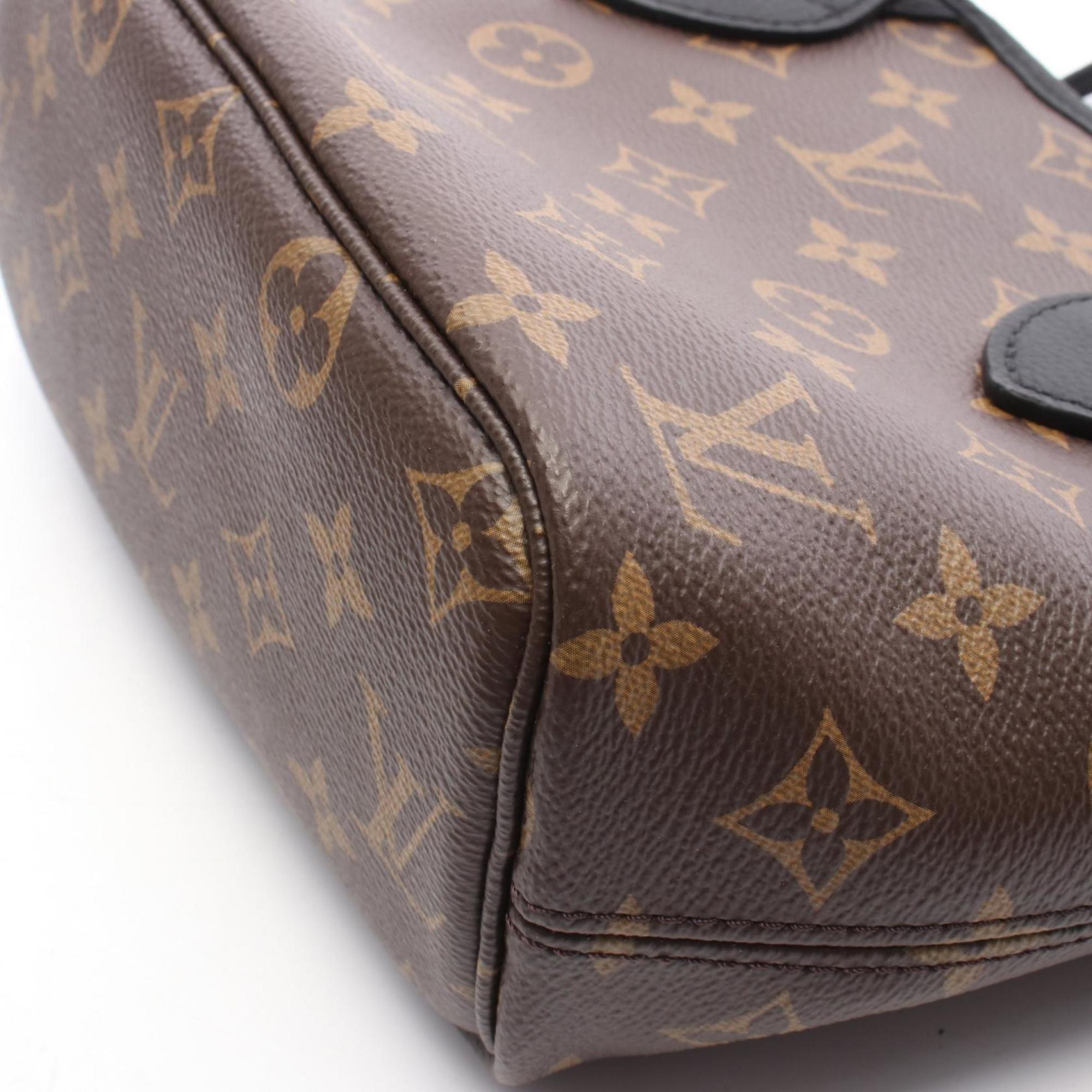 Louis Vuitton Black Brown Coated Canvas Monogram Pvc Leather Tote Bag (Pre-Owned)