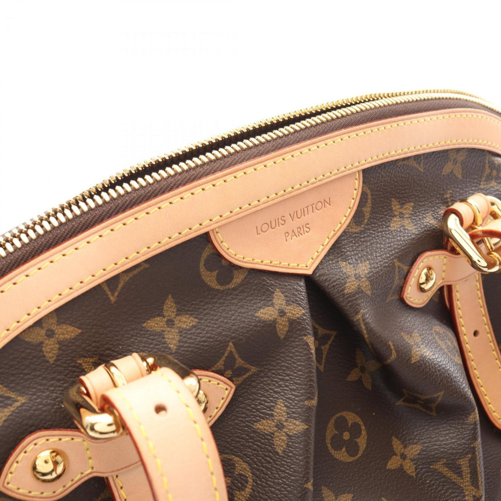 Louis Vuitton Monogram Brown Coated Canvas Leather Handbag (Pre-Owned)